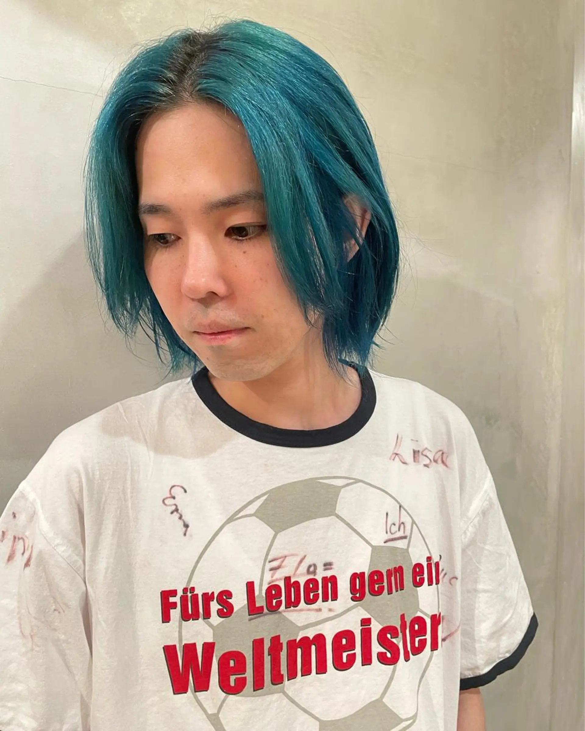 ミディアム カラー メンズ カット ヘアカラー トリートメント 優作 〜圧倒的信頼〜のヘアスタイル