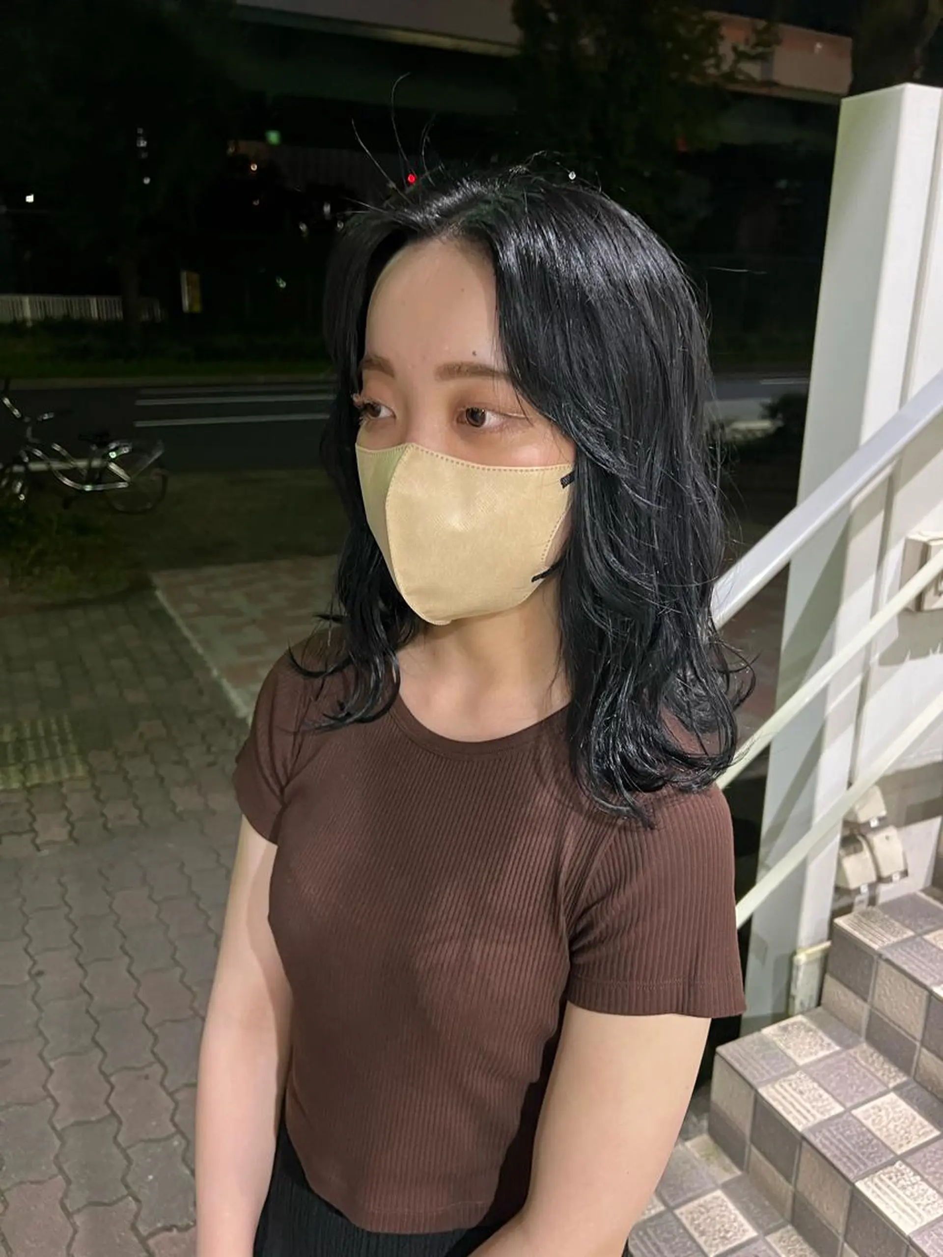 ミディアム カラー 舟橋耀/ブリーチカラ ー/レイヤーカットのヘアスタイル