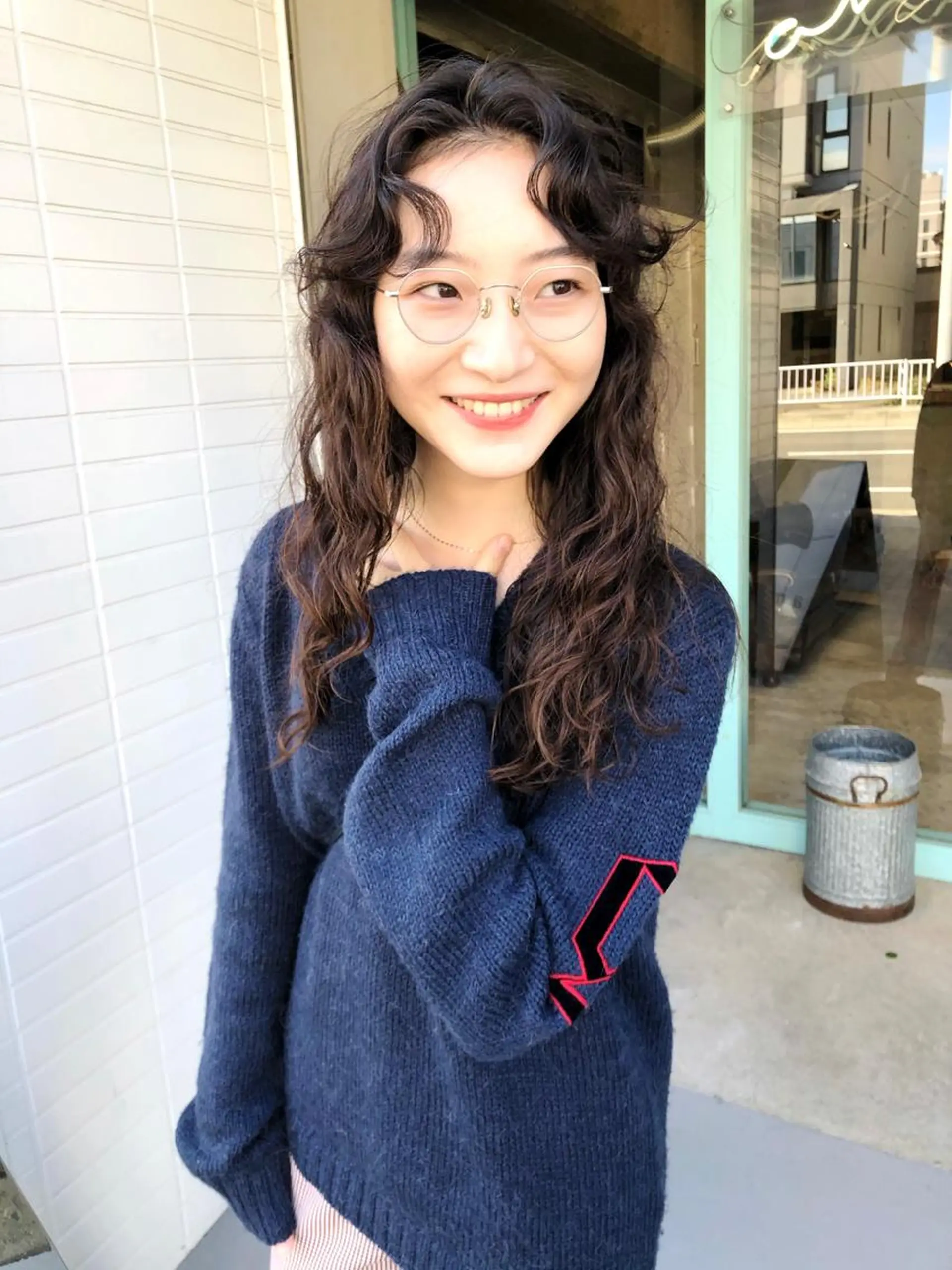 ロング パーマ パーマ/レイヤー 岩山丈一郎のヘアスタイル