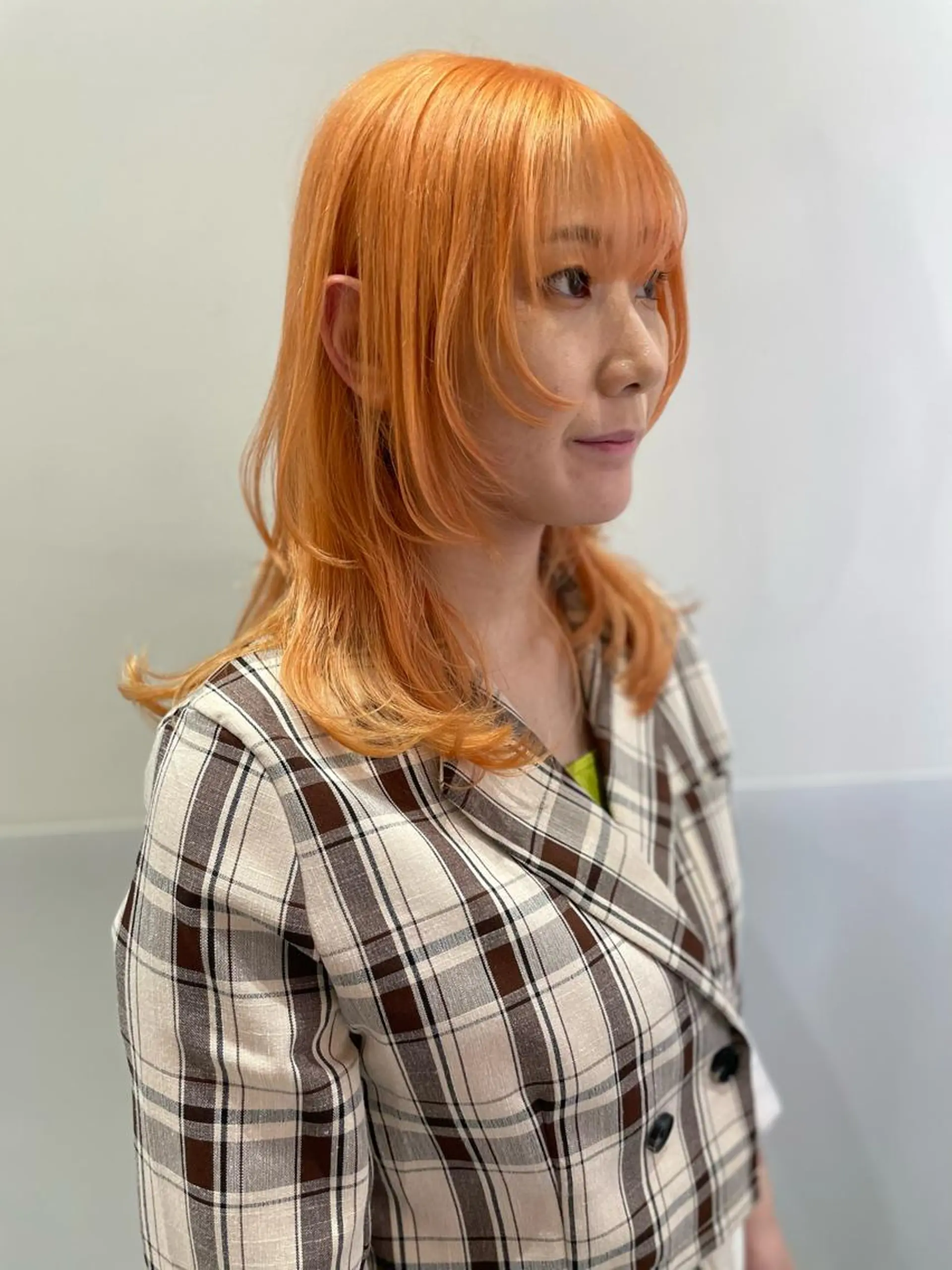 ミディアム カラー カット ヘアカラー トリートメント SALOWIN所属・ブリーチ✨ ボブ✨レイヤーのヘアスタイル