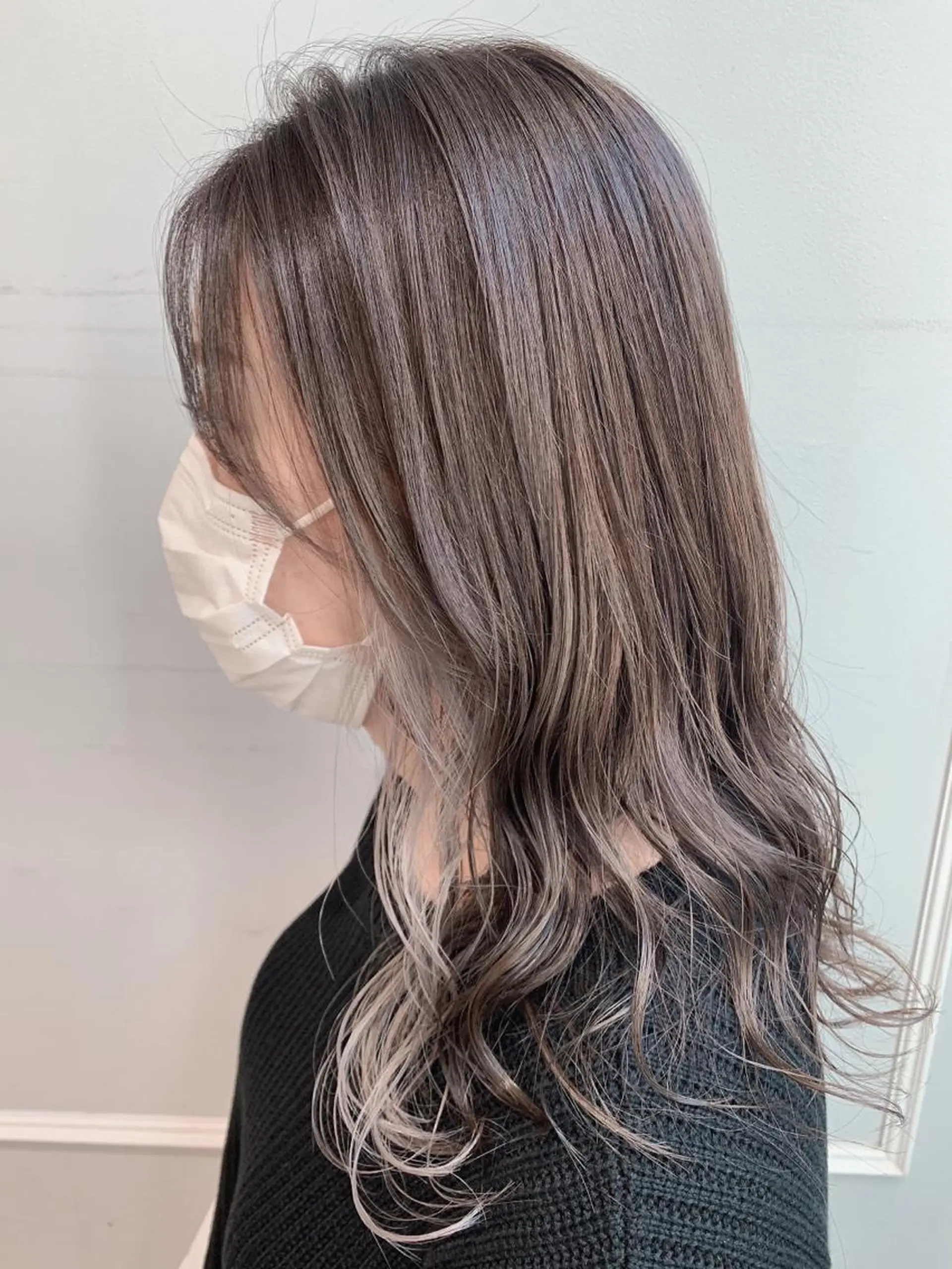 セミロング カラー グレージュ カット ヘアカラー トリートメント 🦖鶴岡香純🦖 産休中のヘアスタイル