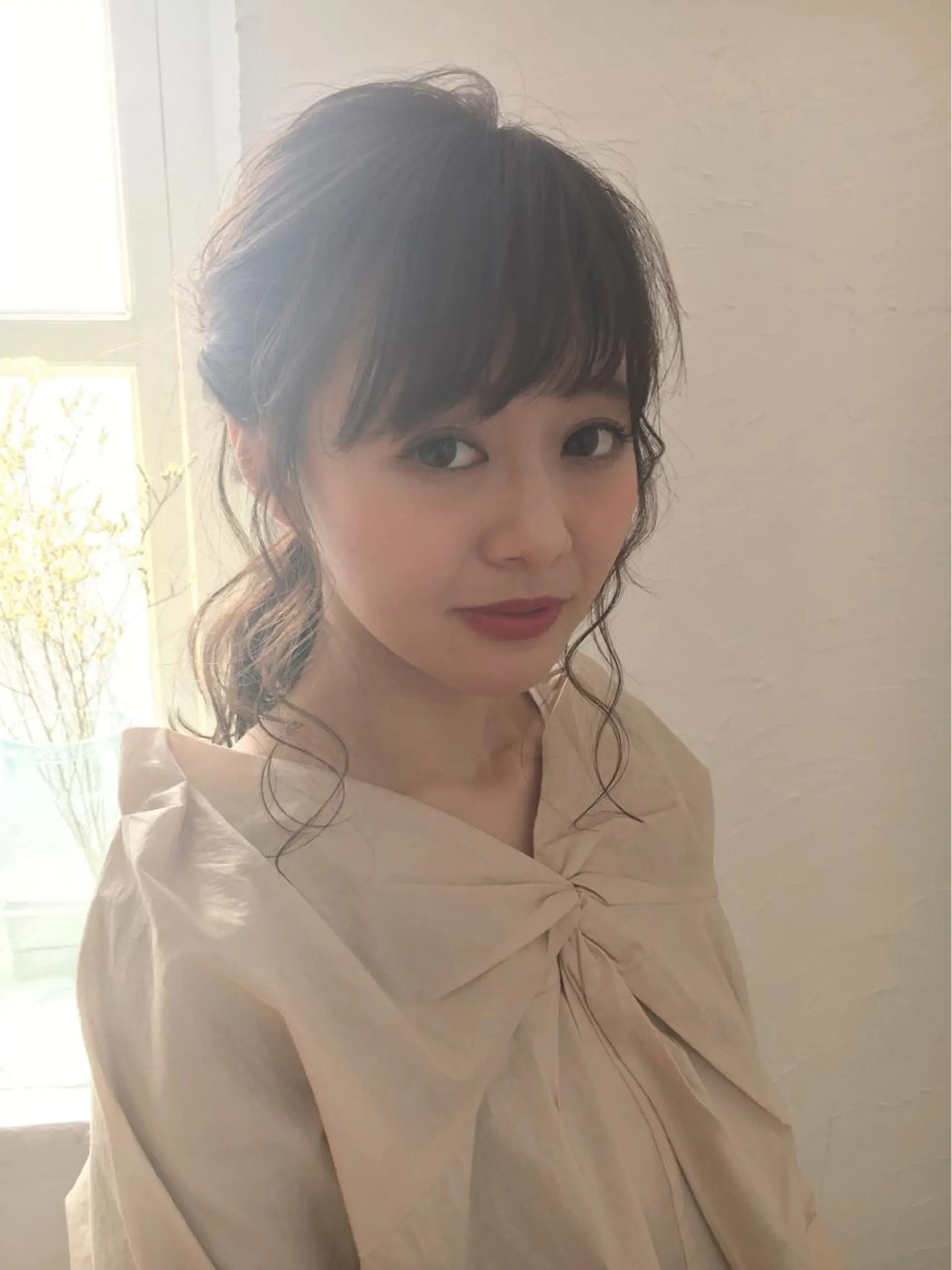 セミロング カラー ヘアアレンジ 榎園 由美のヘアスタイル