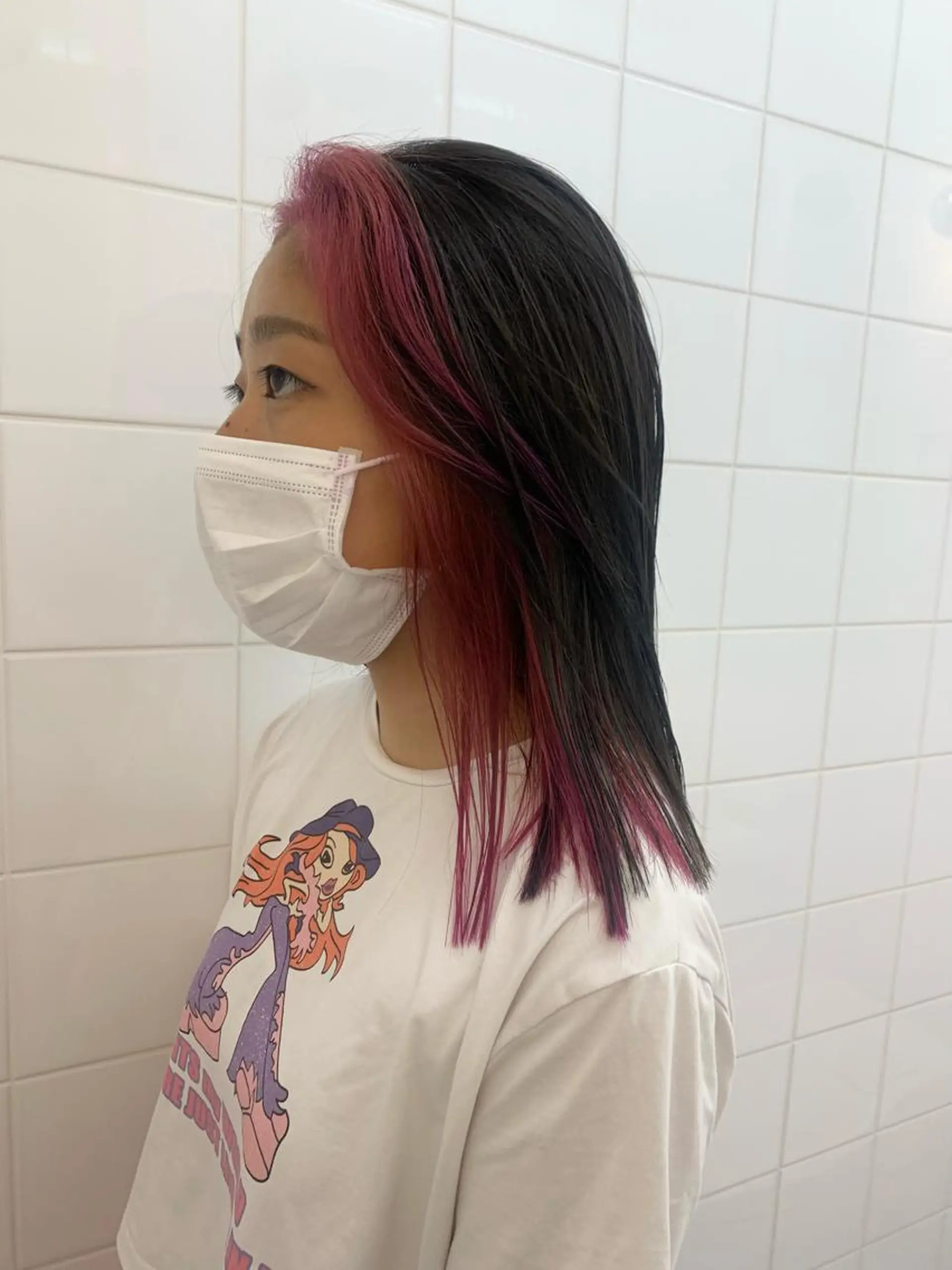 セミロング カラー ヘアアレンジ 🧨ブリーチー×ボブ レイヤー💎じゅえるのヘアスタイル