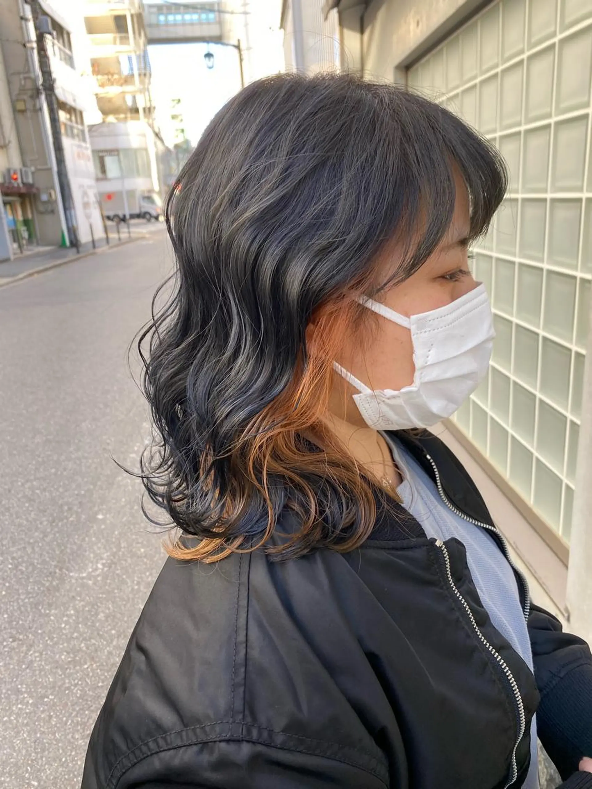 ミディアム カット ヘアカラー トリートメント 透明感/ツヤ髪/ さら艶/前田祥汰のヘアスタイル