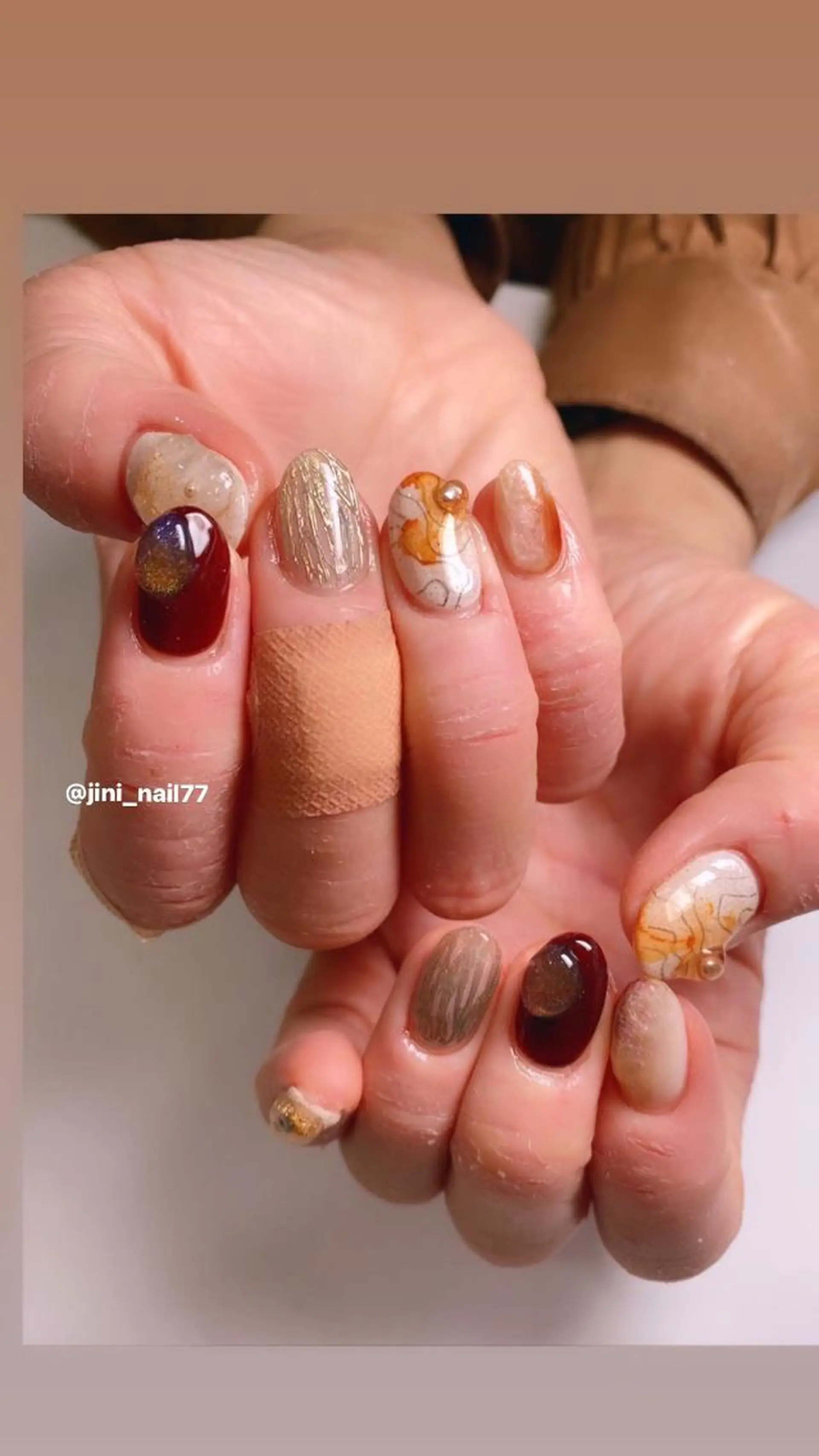 ネイル ハンドネイル JINI NAIL所属・ジニ ネイルのネイルデザイン