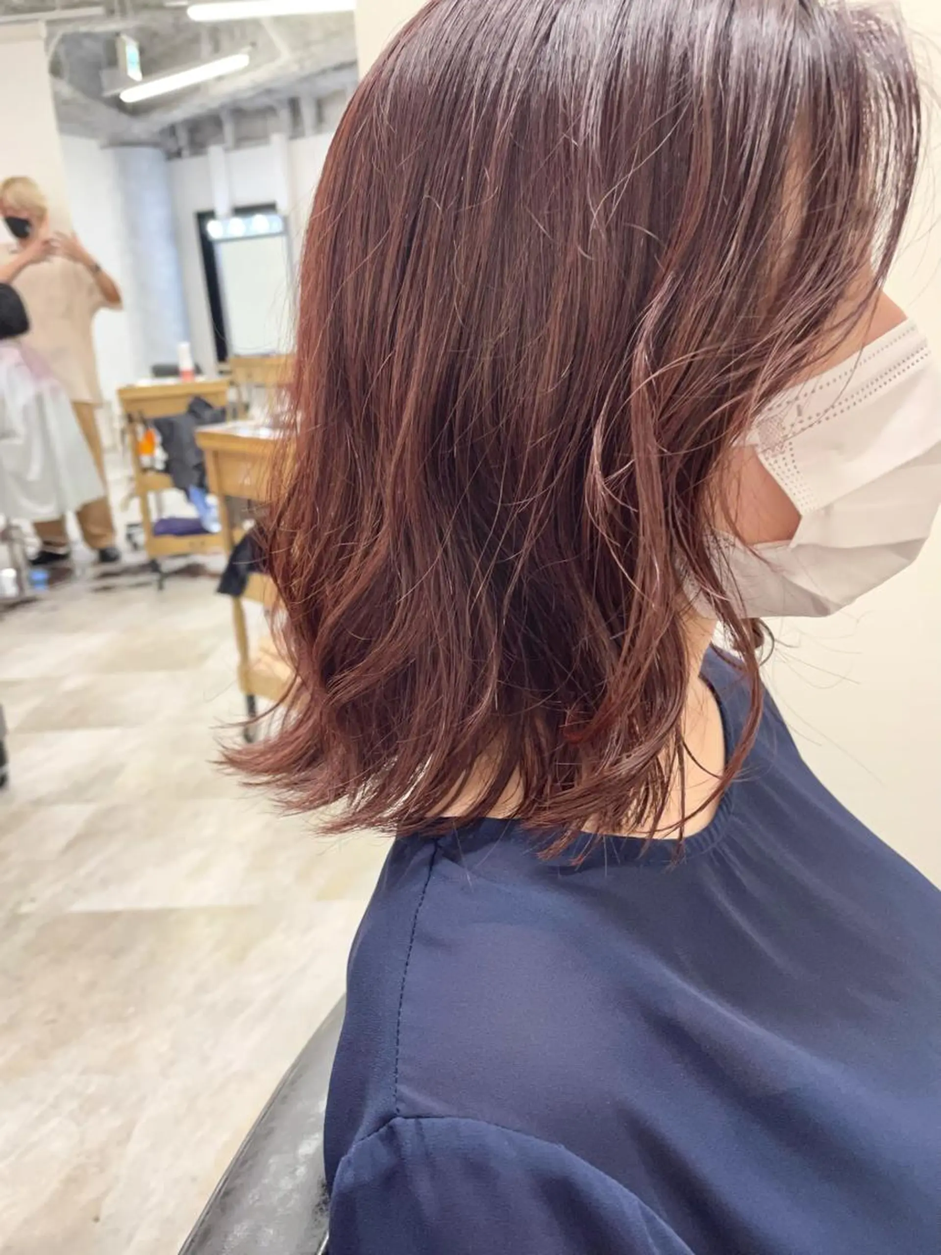ミディアム カラー 🔵暗髪　特化🔵 梅田・増田のヘアスタイル