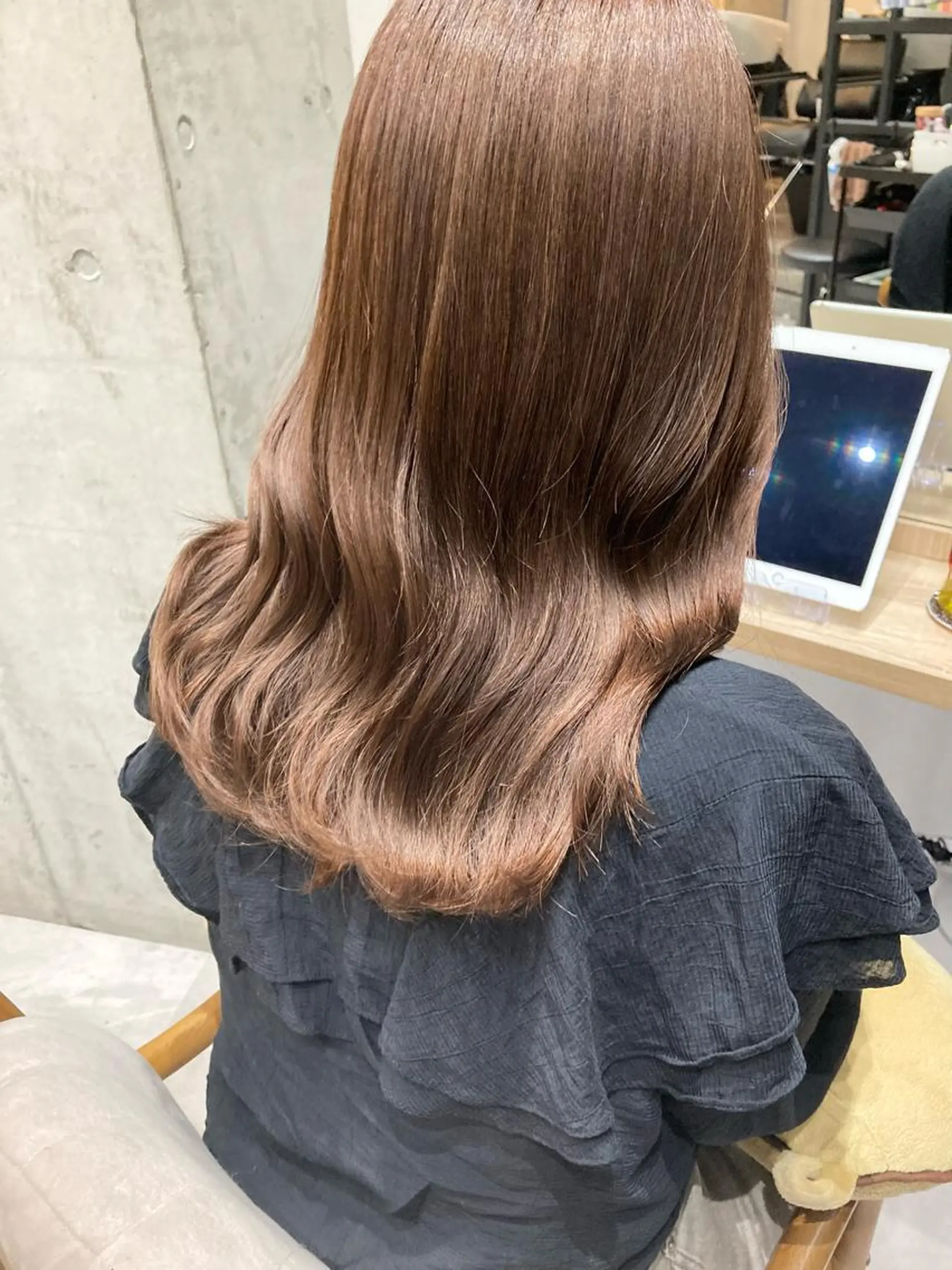 ミディアム ヘアカラー トリートメント ✨色持ちの良い艶 カラー✨蟹江真世のヘアスタイル