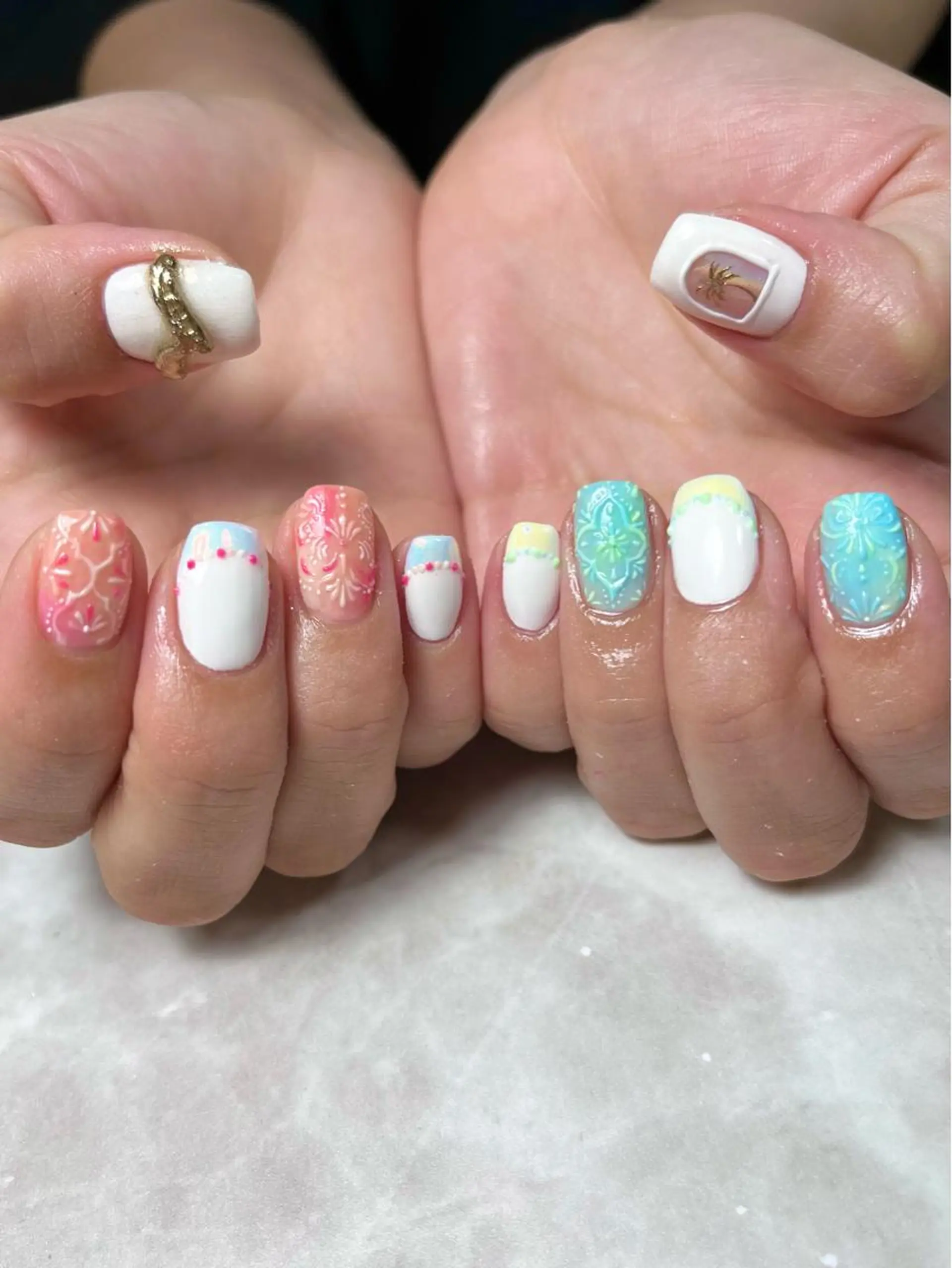 ネイル アートネイル ハンドネイル Nailsalon E's cafeのネイルデザイン
