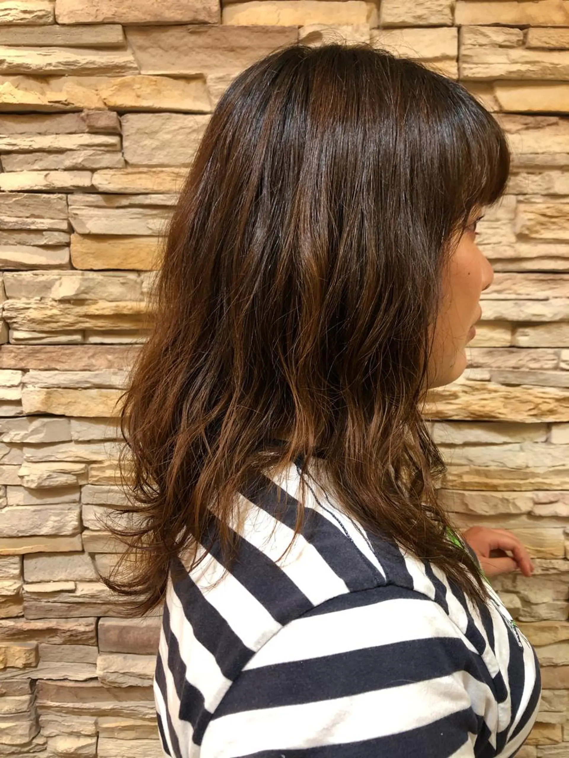 ロング パーマ 本多 美羽のヘアスタイル