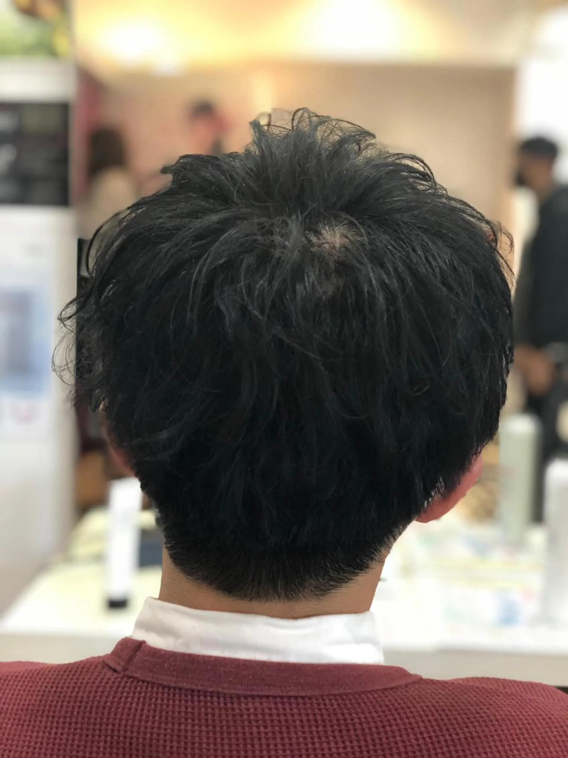 ショート パーマ メンズ 髪質改善× ハイライト溝江のヘアスタイル