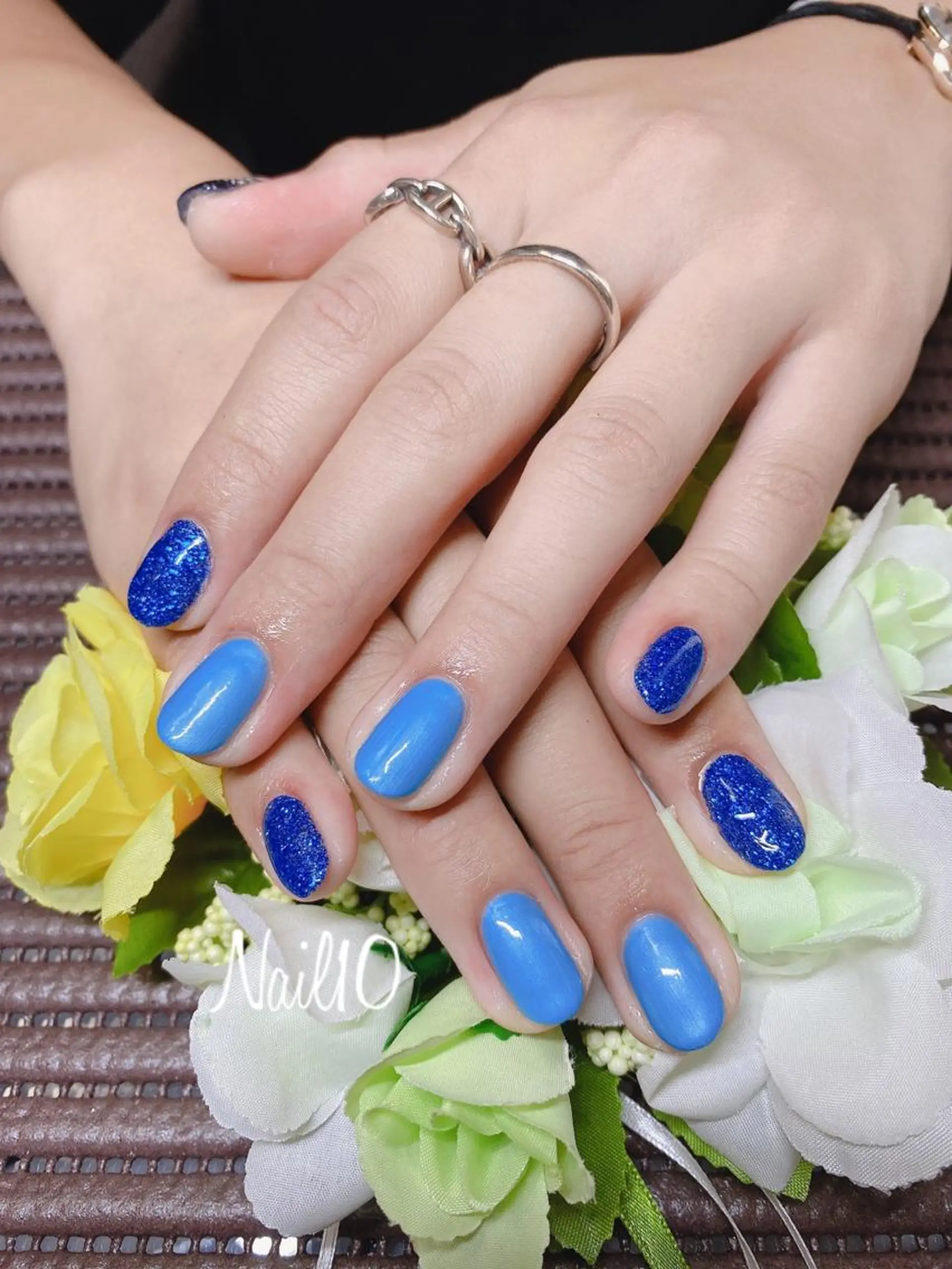 ネイル ラメ(グリッター) ラメグラデーション Nail10 Kakoのネイルデザイン