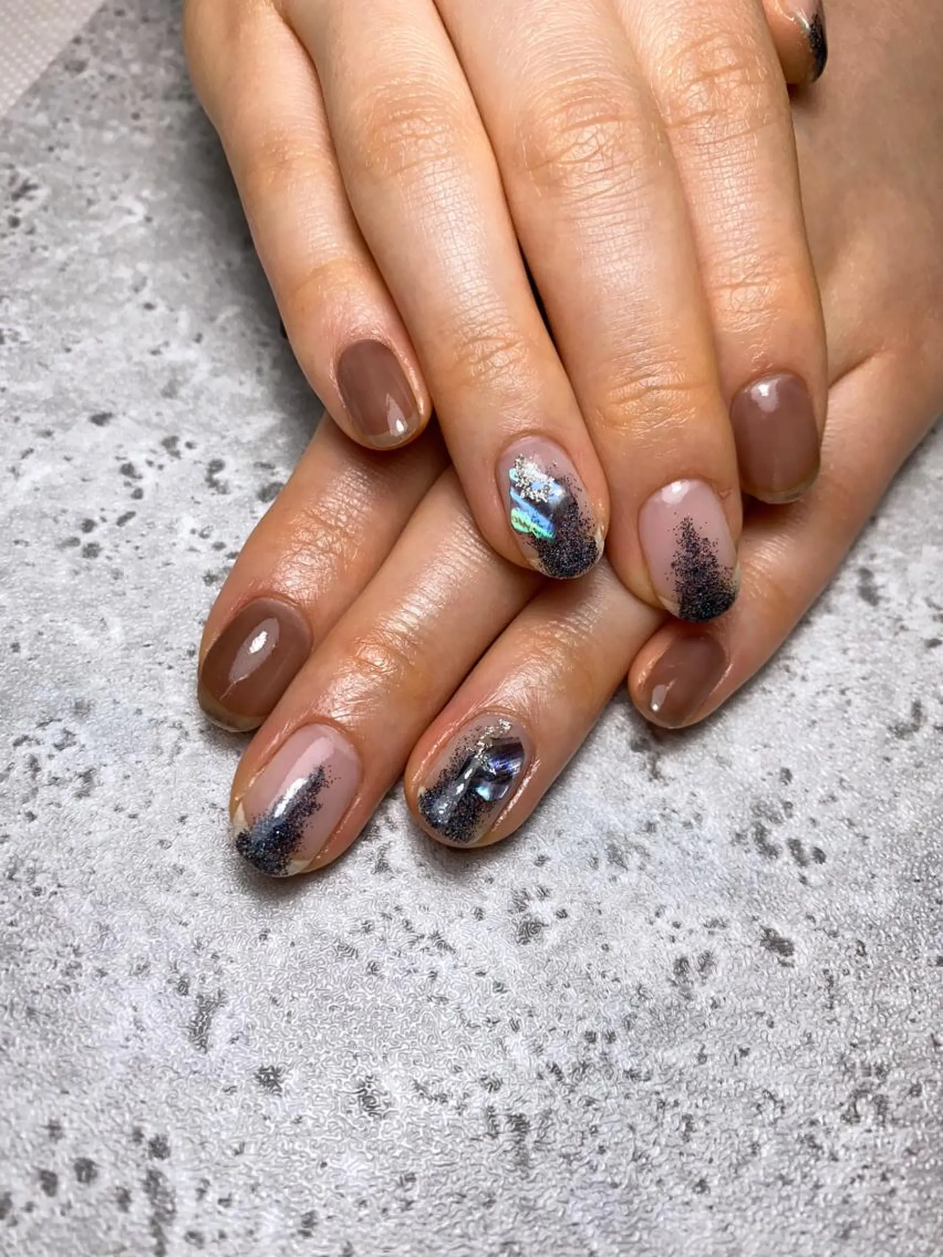 ネイル ラメ(グリッター) ハンドネイル 🌿Charme🌿 MAIのネイルデザイン