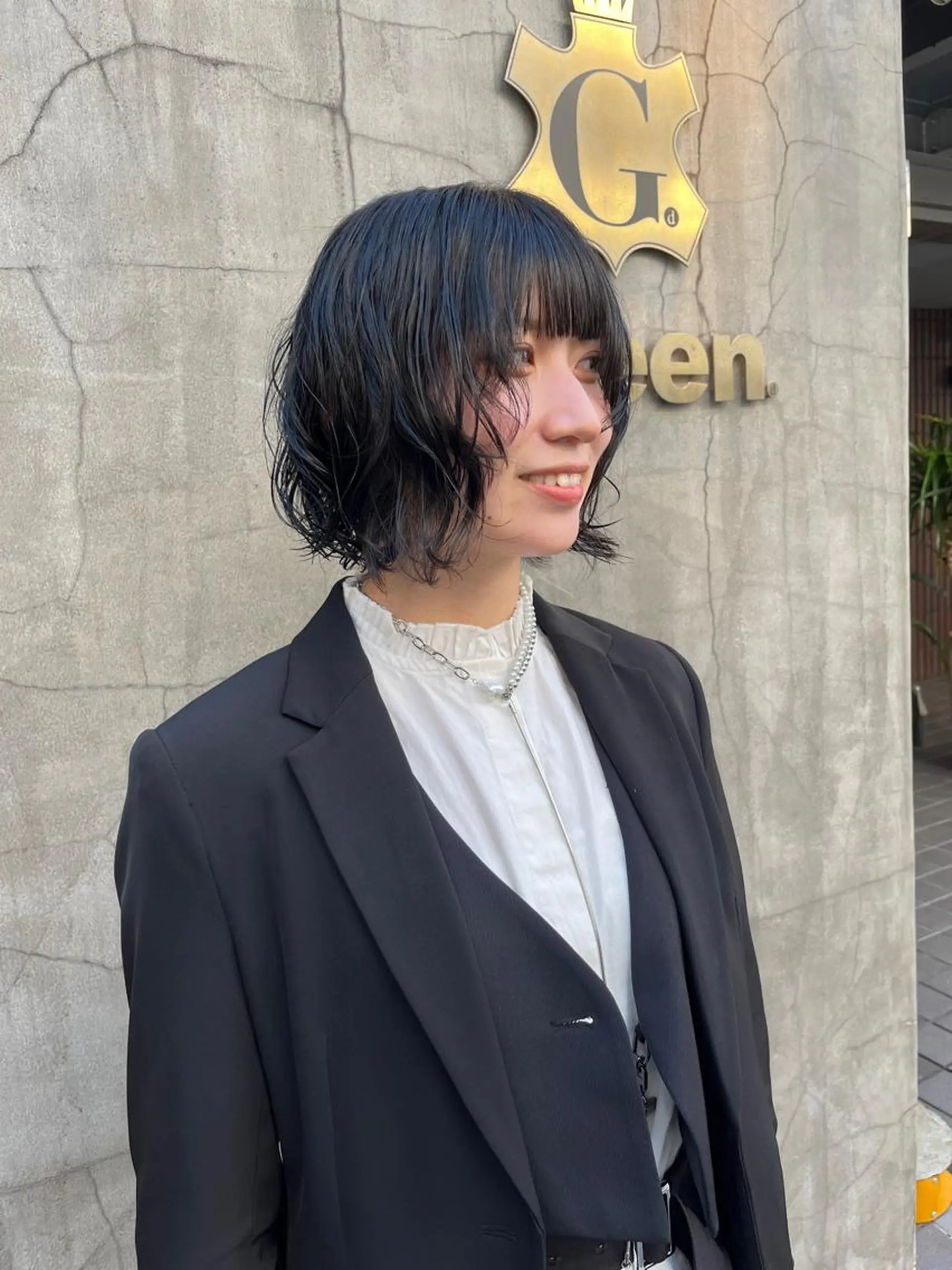 ショート パーマ ラフィスヘアー オウスケのヘアスタイル