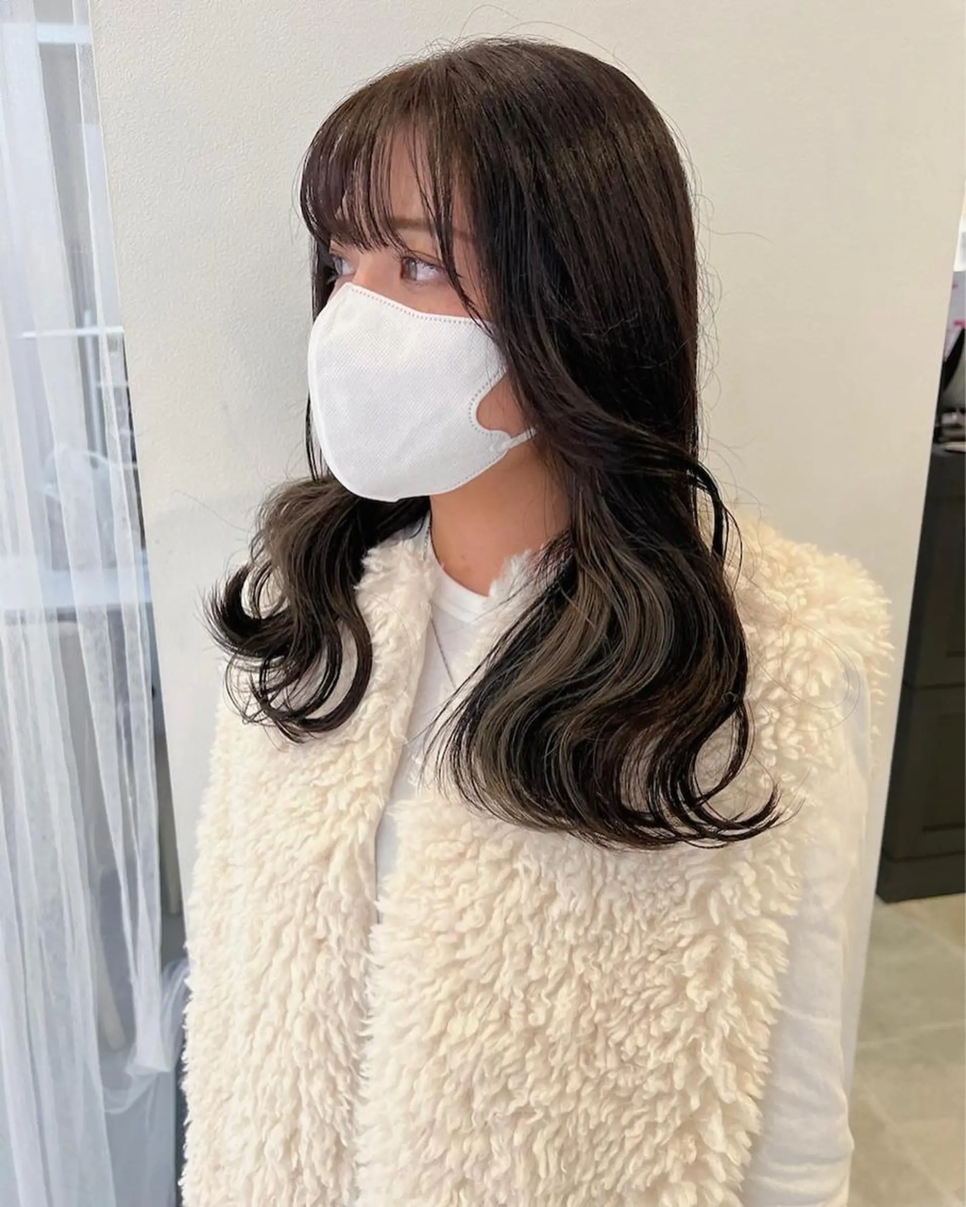 ロング カラー ヘアカラー トリートメント 淺井 捺央のヘアスタイル