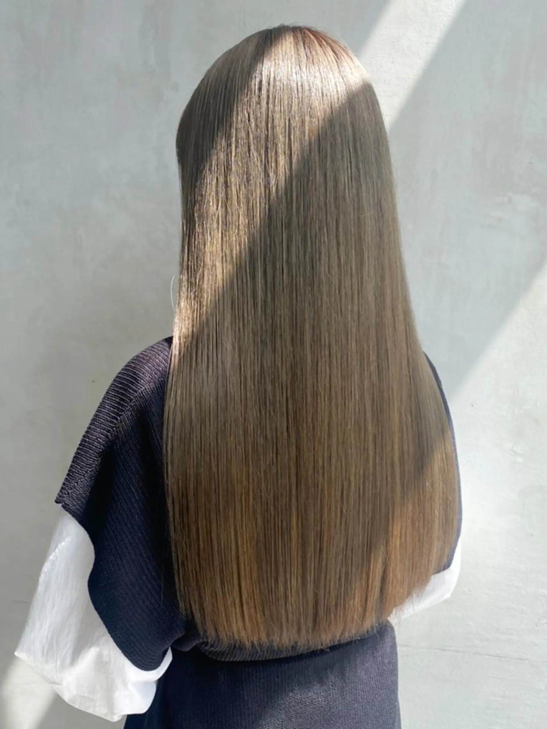 セミロング カラー パーマ ヘアアレンジ グレージュ モカグレージュ ITbyALBUM 八王子店のヘアスタイル