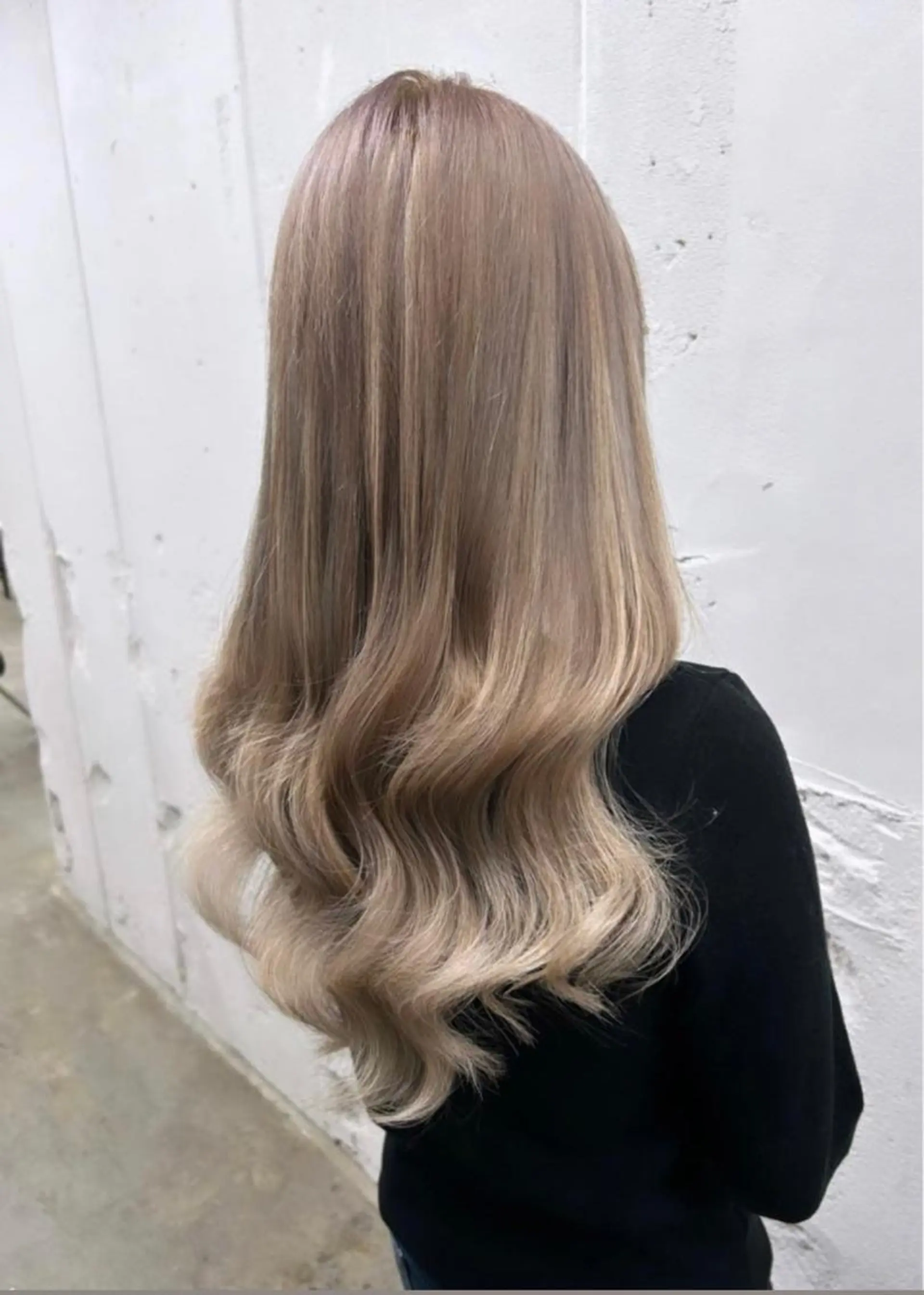 ミディアム カラー シールエクステ ベージュカラー ダブルカラー ハイライトカラー ハイトーンカラー シールエクステの女神 🍑Momo🍑のヘアスタイル