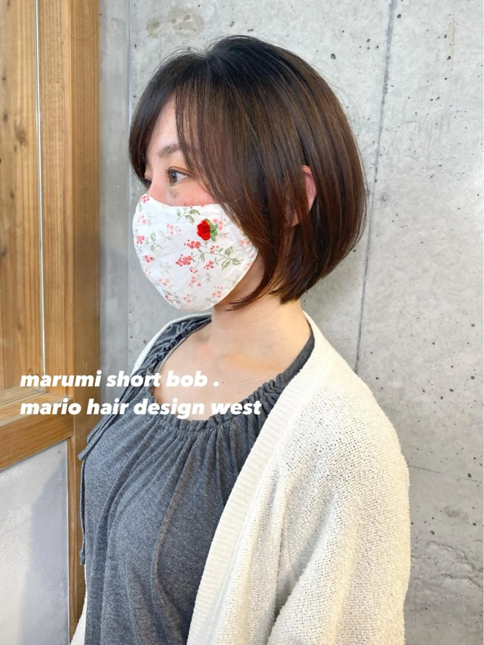 ショート ショートボブ ハンサムショート 丸みショート ボブ くびれヘア 竹嶌 健吾のヘアスタイル