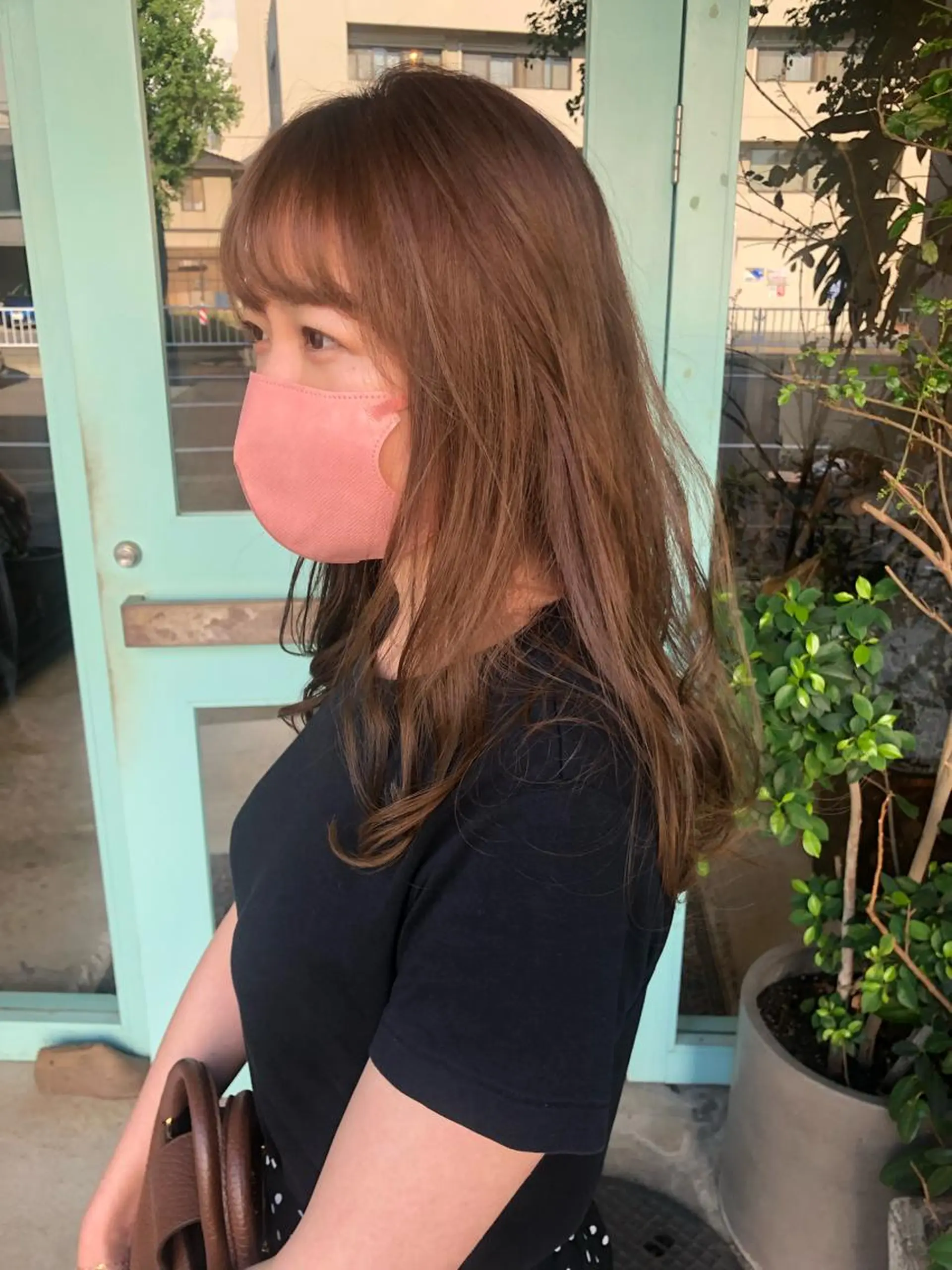 セミロング カラー パーマ/レイヤー 岩山丈一郎のヘアスタイル