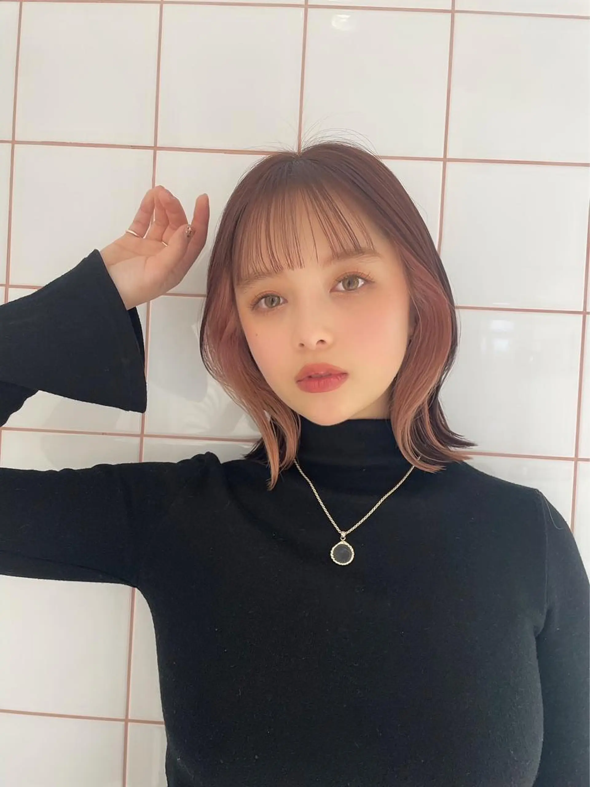 ミディアム カラー ヘアカラー トリートメント Lond luce心斎橋所属・🍀小川大輔🍀 ボブ/ブリーチ🥇のヘアスタイル