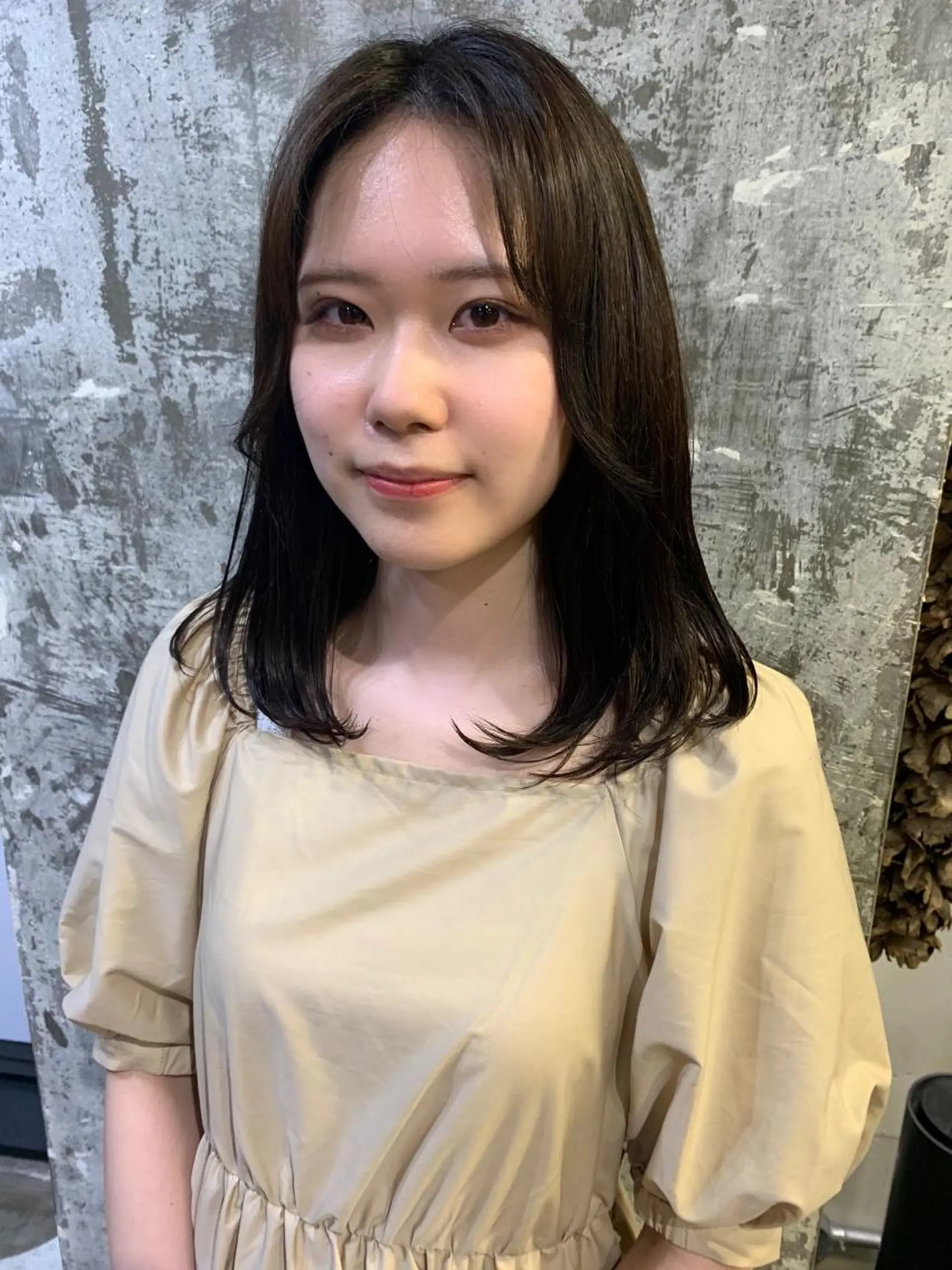 セミロング カラー 透明感カラー ヘアカラー トリートメント 🎀taro ブリーチなしカラーのヘアスタイル