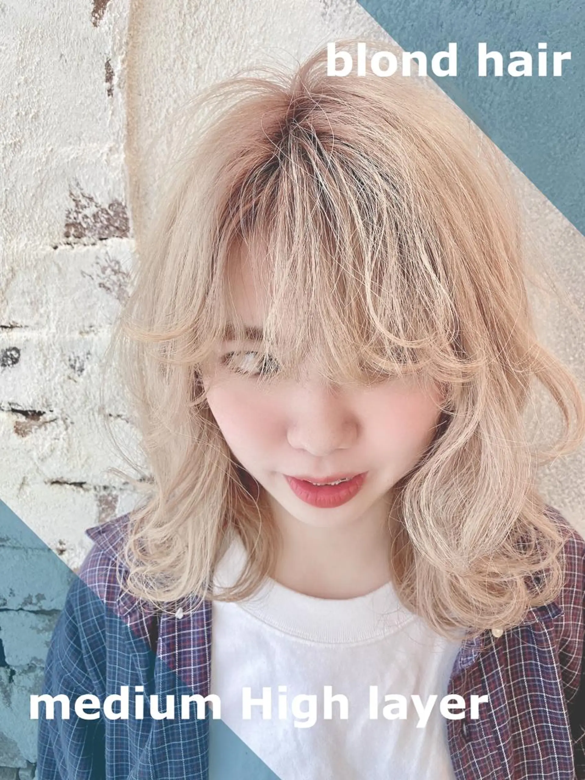 ミディアム 工藤 沙羅のヘアスタイル