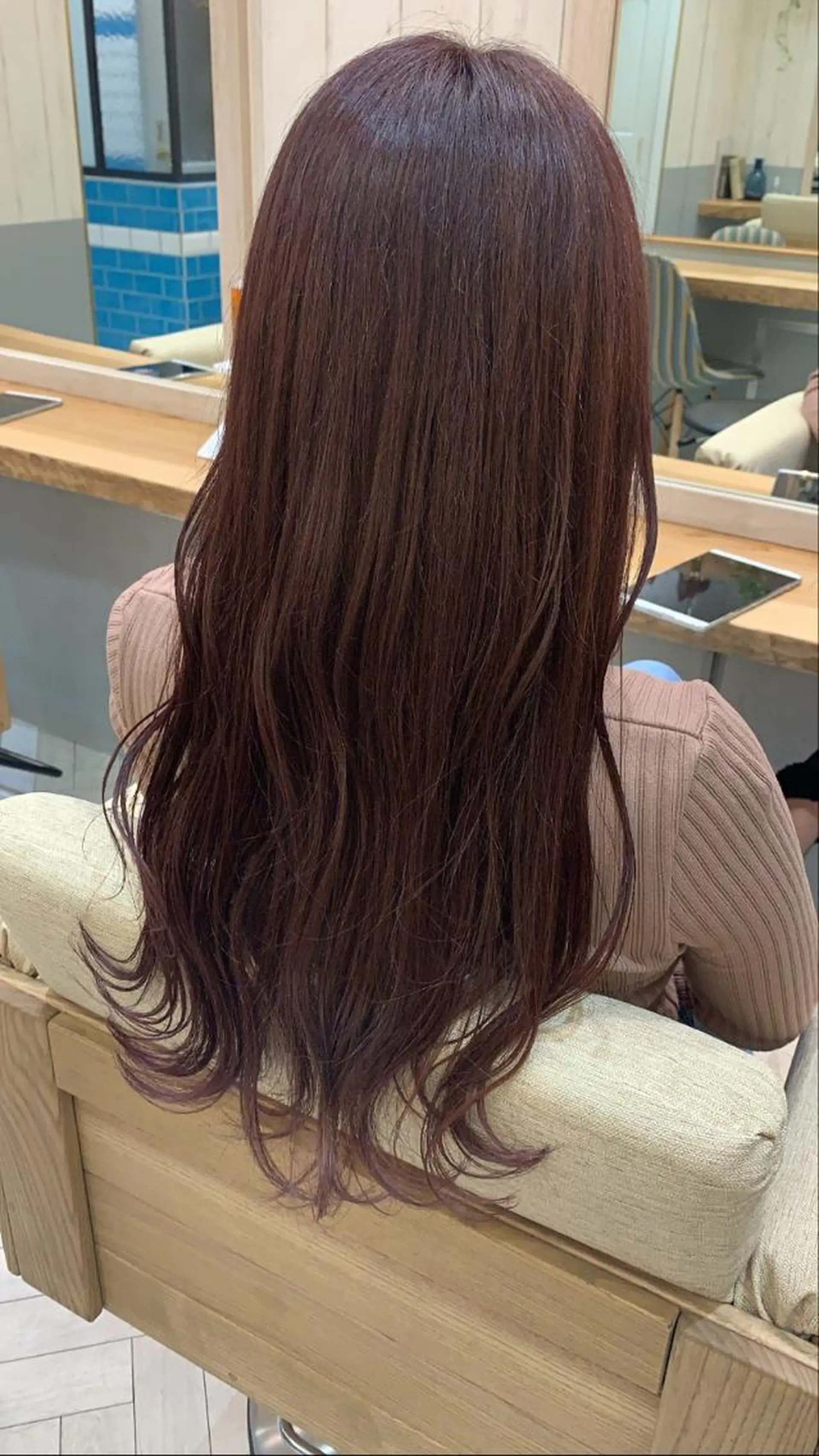 ロング パープルカラー Loom .by Sea  ルームバイシー所属・レイヤー/前髪/ 韓国/CHIHIROのヘアスタイル