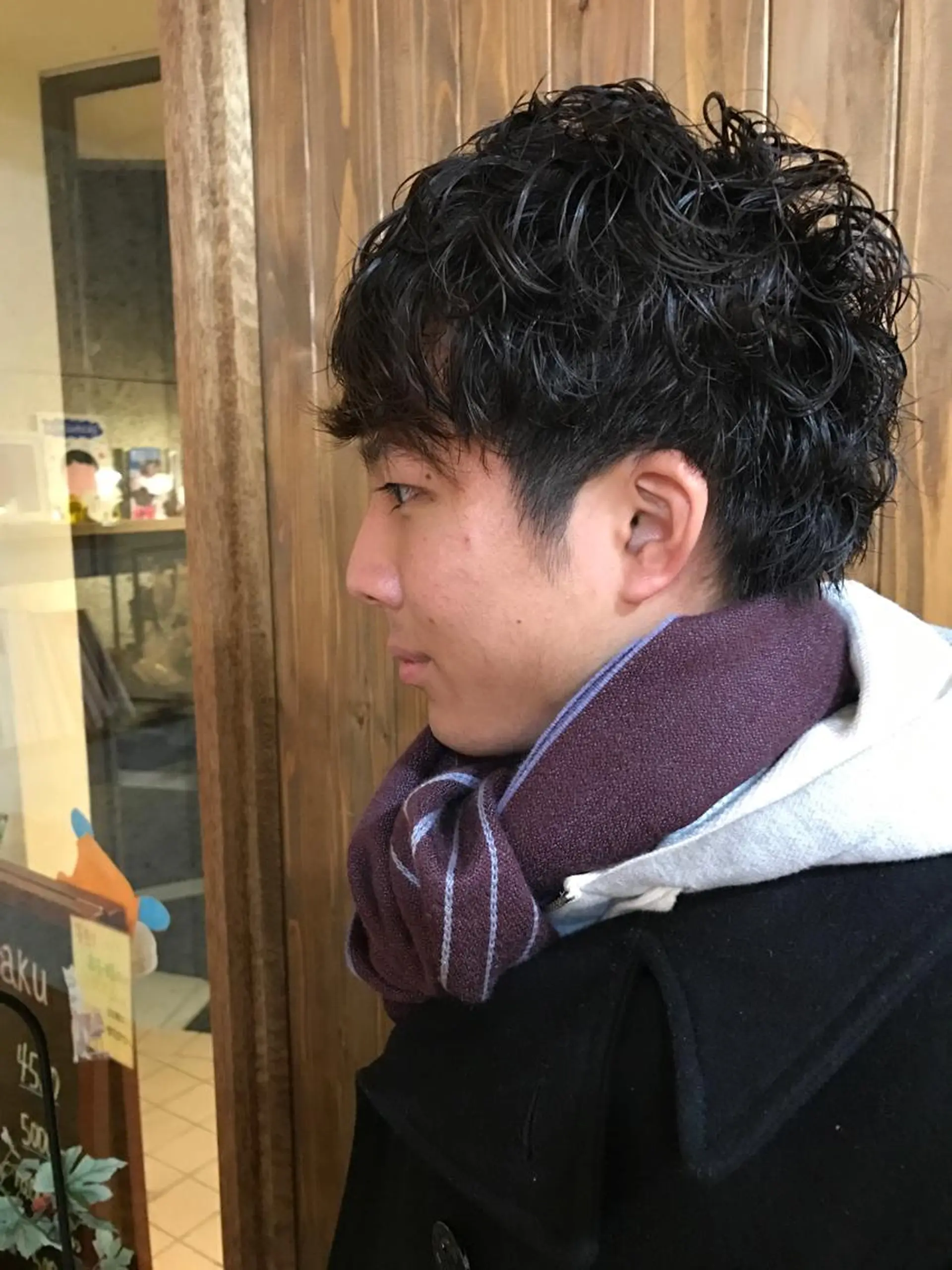 ショート カラー パーマ メンズ MIRUCO by KURAKU所属・マキシ ヤスアキのヘアスタイル