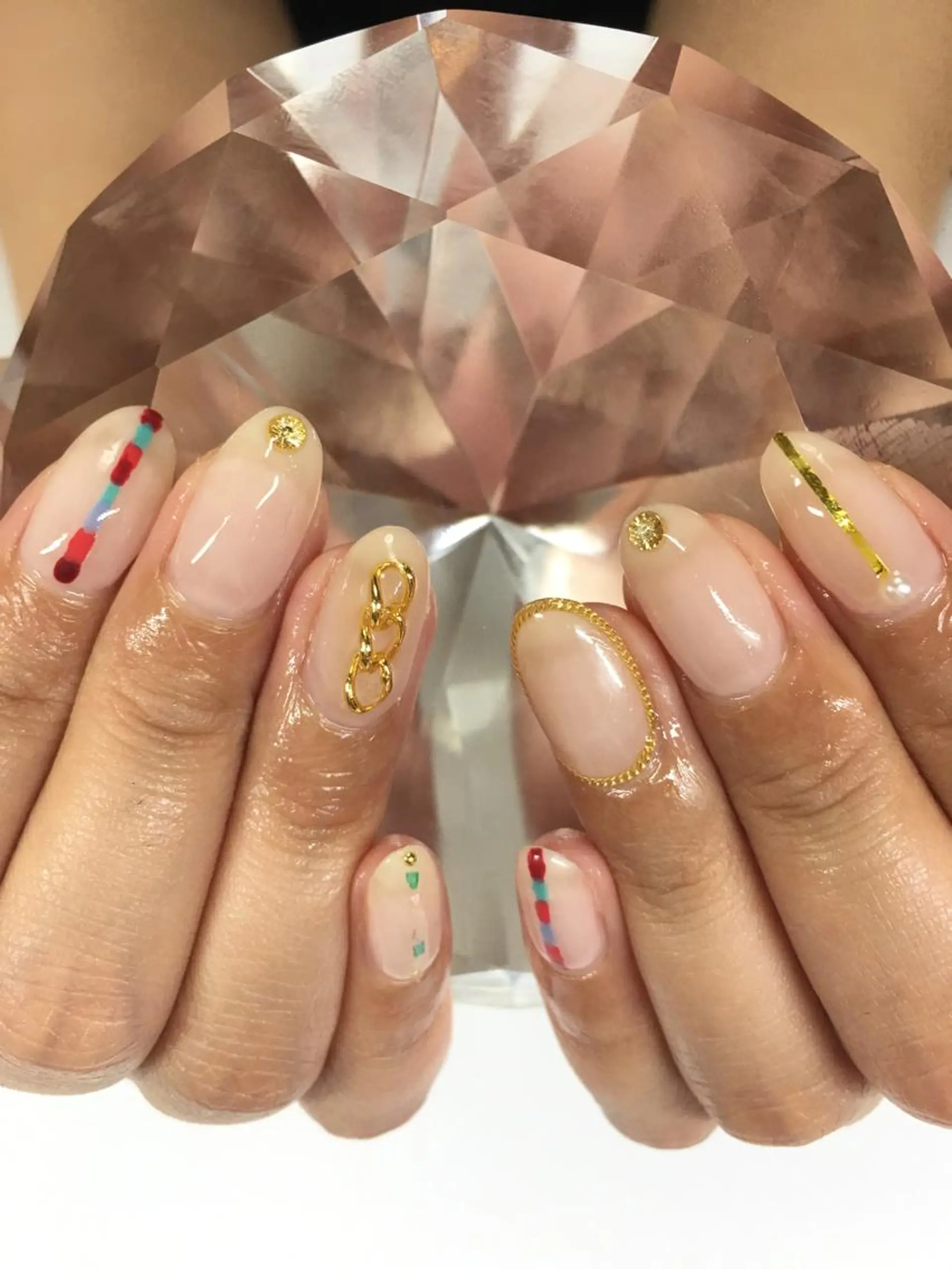 ネイル 持ち込み オフィスネイル シンプルネイル ハンドネイル glow_ nailのネイルデザイン