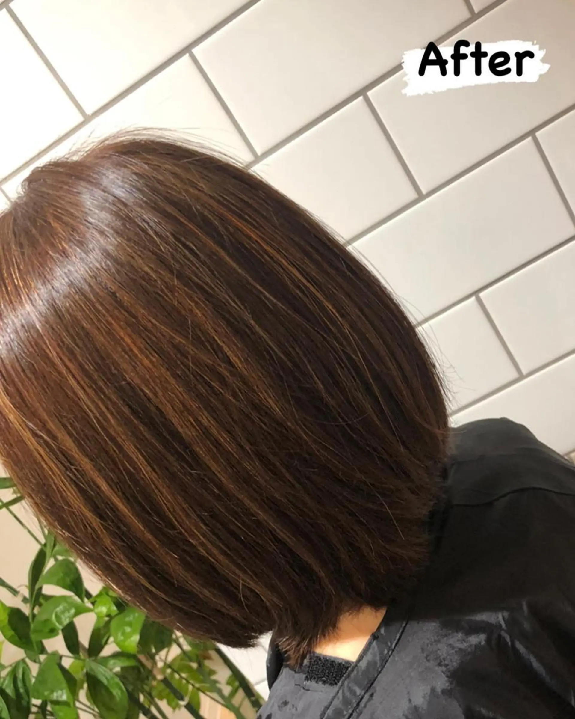 ミディアム カラー ハイライトカラー 外国人風カラー ハイライト -5歳大人ﾊｲﾗｲﾄ ✨津嘉山のヘアスタイル