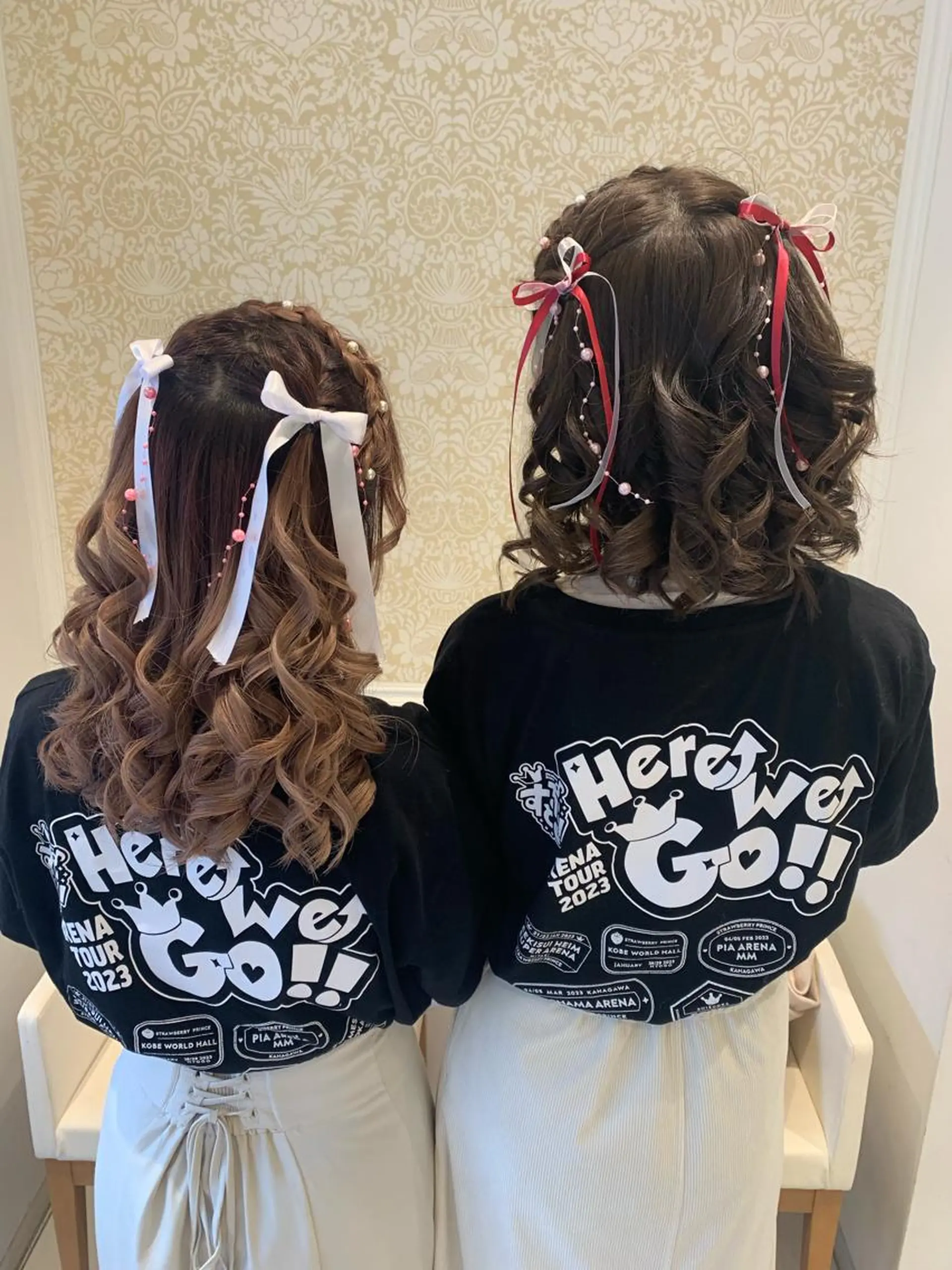 ロング ヘアアレンジ ハーフアップ 宮永 璃沙のヘアスタイル