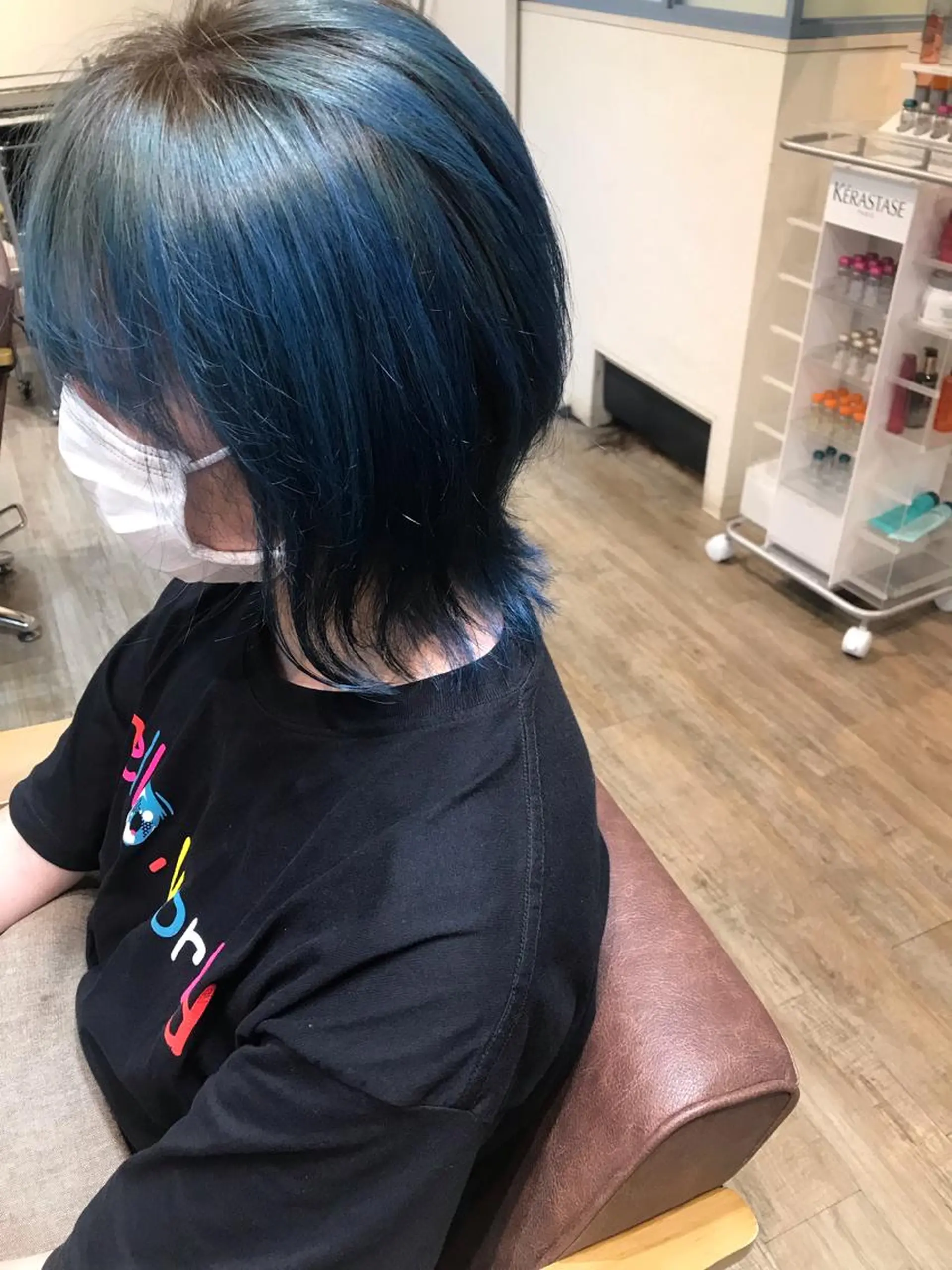 ミディアム カラー ブリーチ ウルフカット カット ヘアカラー トリートメント ブリーチ/髪質改善/ レイヤー/YUTO‎のヘアスタイル