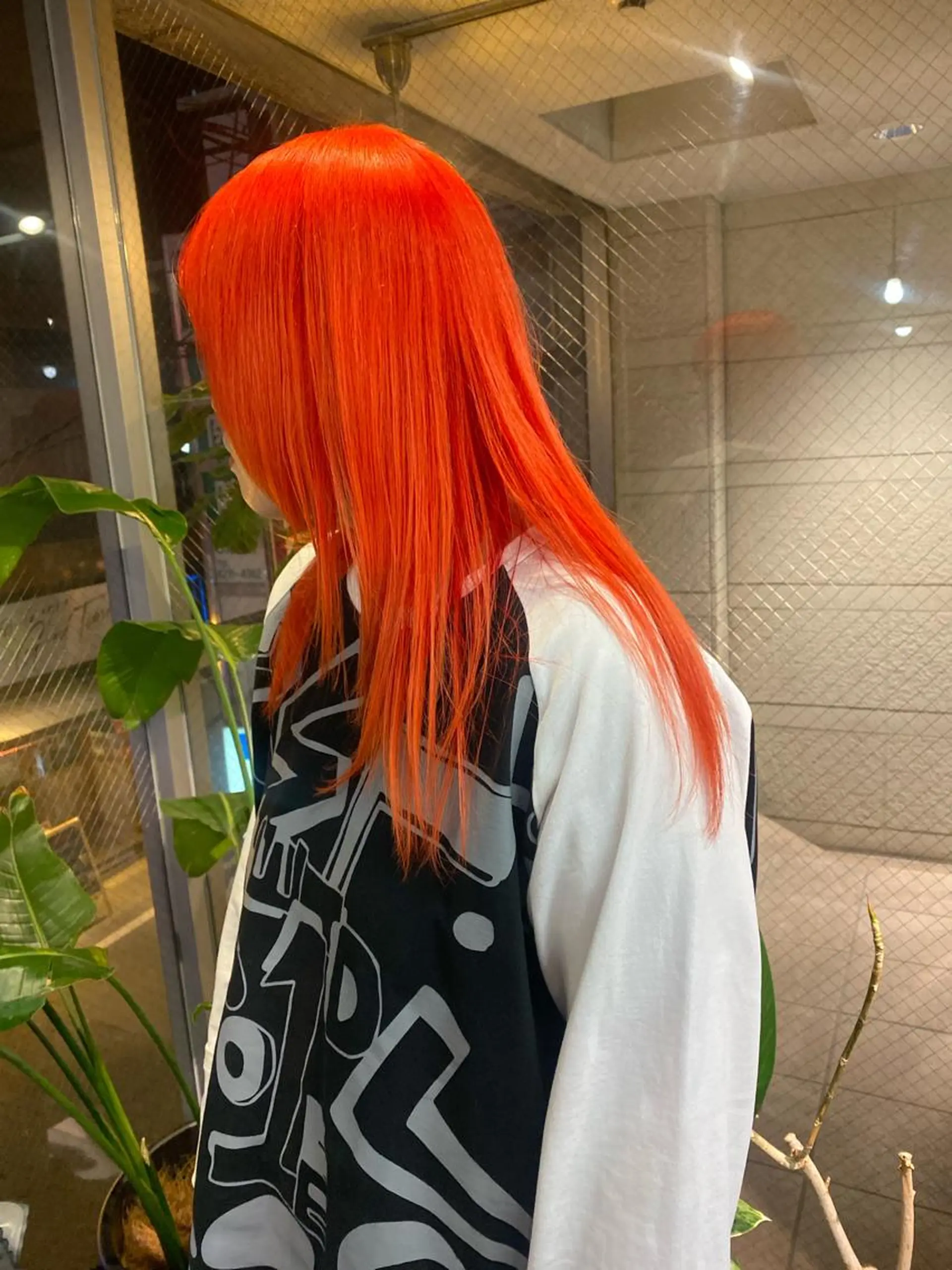 セミロング カラー オレンジ GIVET (ジヴェ)所属・撮影モデル募集 🦋soemikaのヘアスタイル