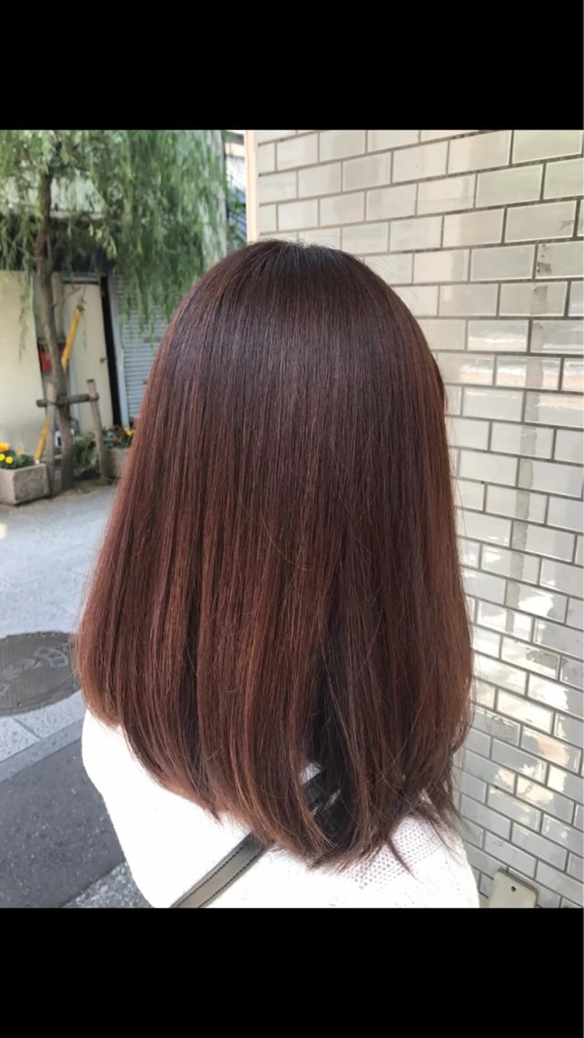 ミディアム 縮毛/レイヤー 韓国/橋口のヘアスタイル