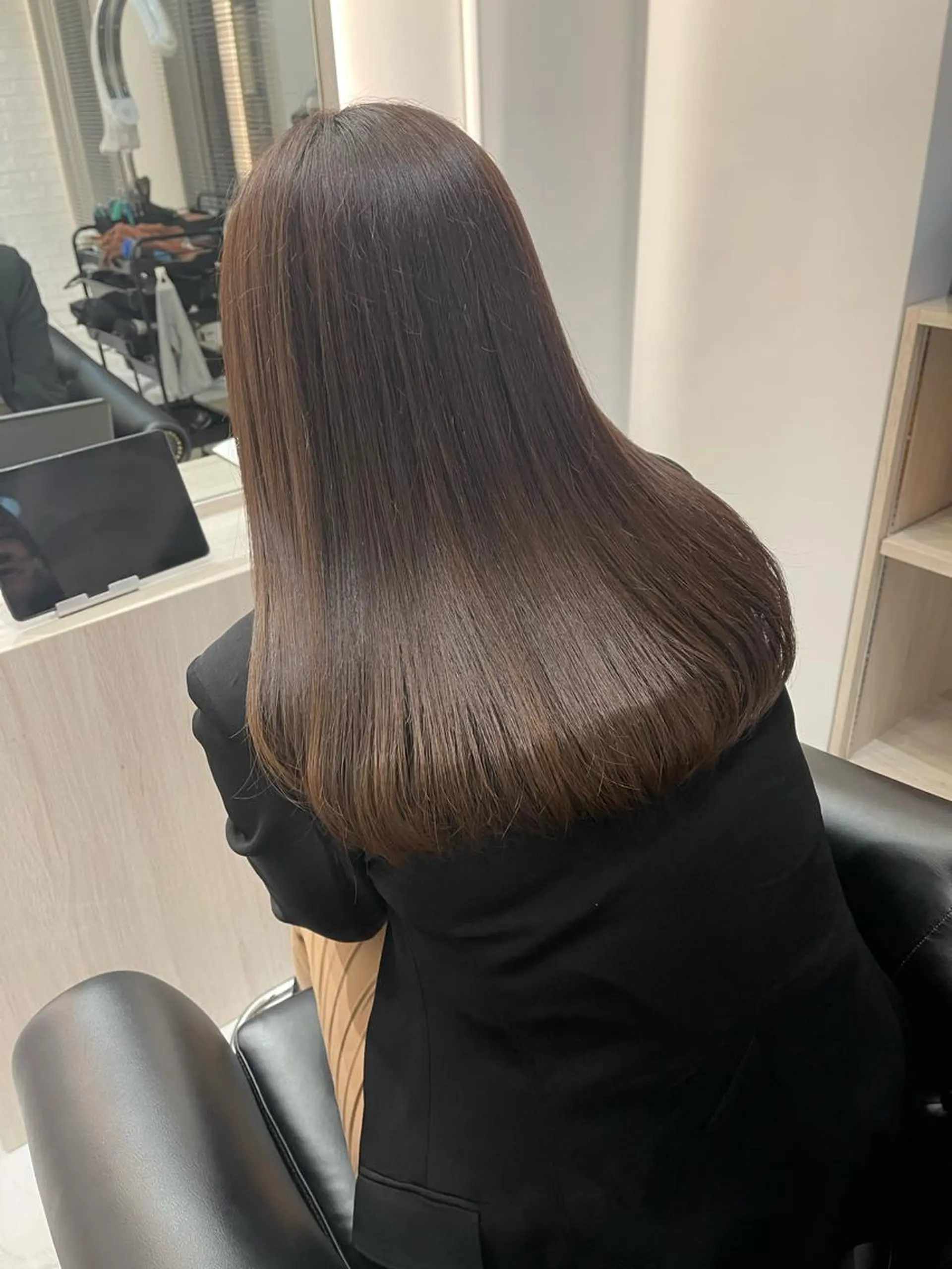 ロング カラー ヘアカラー トリートメント &chaLme   心斎橋所属・emi/髪質改善/ 韓国風/艶カラーのヘアスタイル