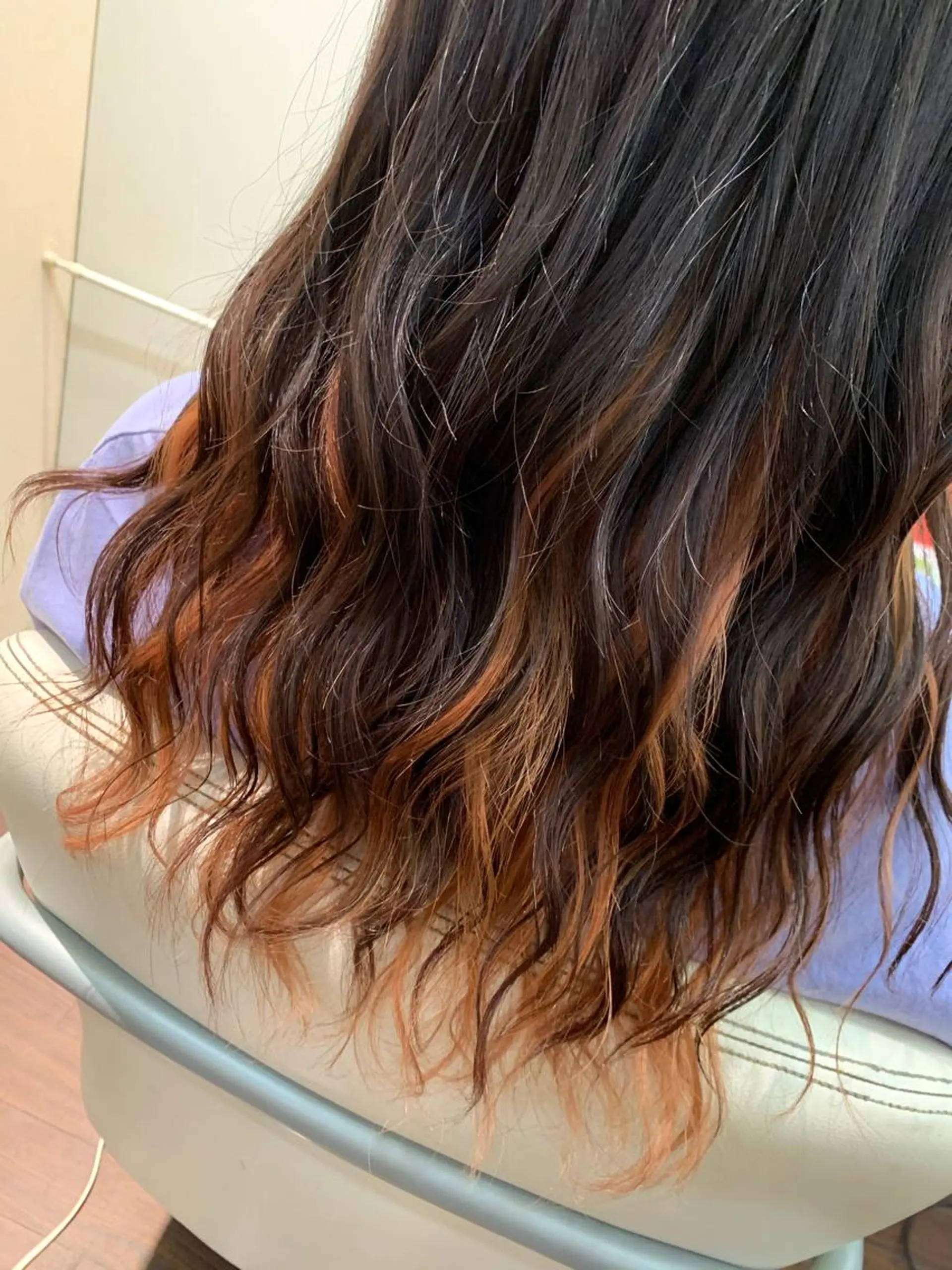 ロング ヘアカラー たけい ゆうきのヘアスタイル