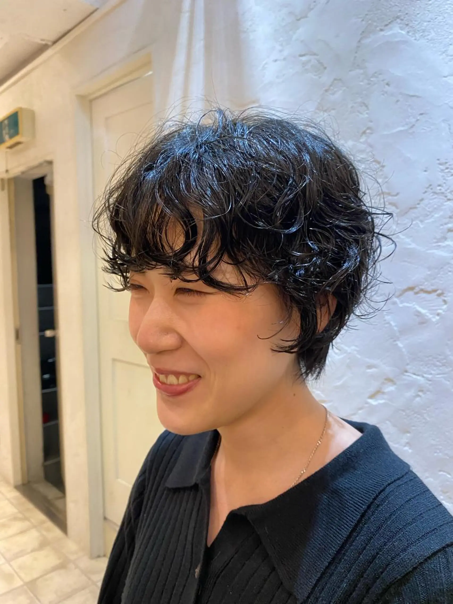 ショート パーマ ニュアンスパーマ カット パーマ BOTTOMS所属・🌸透明感艶 カラー🌸Yuukiのヘアスタイル