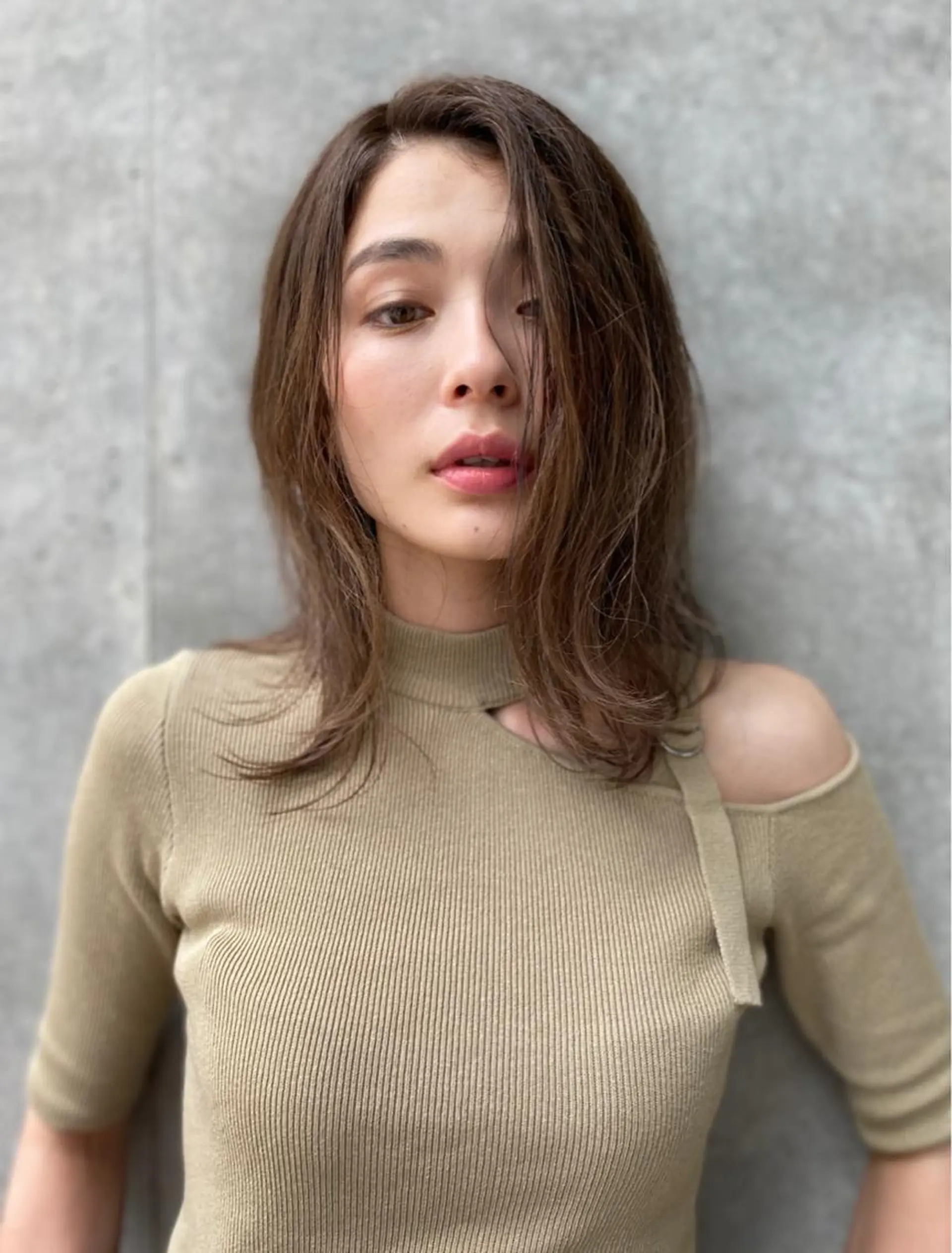 ミディアム 外ハネヘア ヘアカラー トリートメント 愛されヘア♪ 大森春奈のヘアスタイル