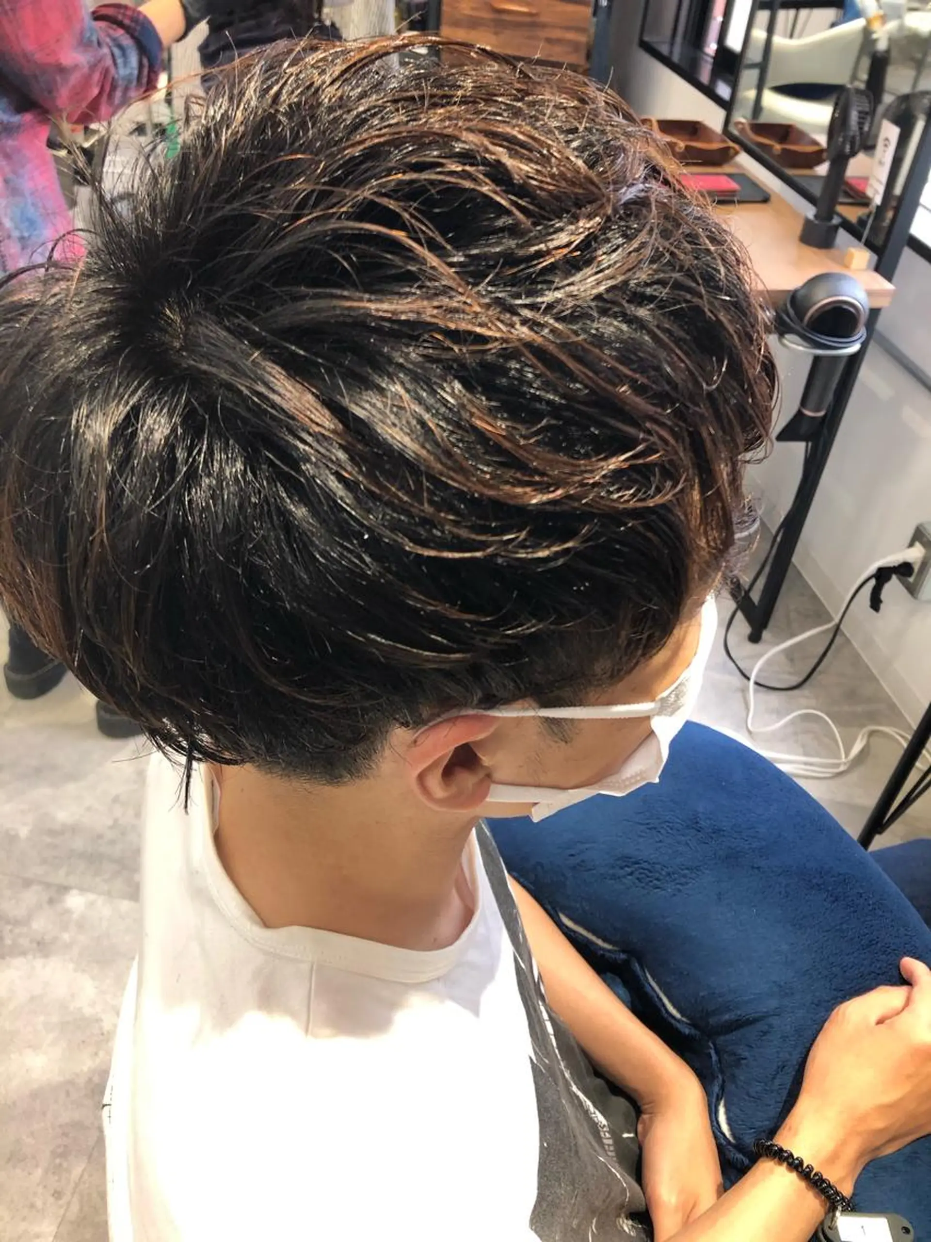 メンズ メンズパーマ ツーブロック カット パーマ トリートメント Noy所属・Noyヨシモト ヒロトのヘアスタイル