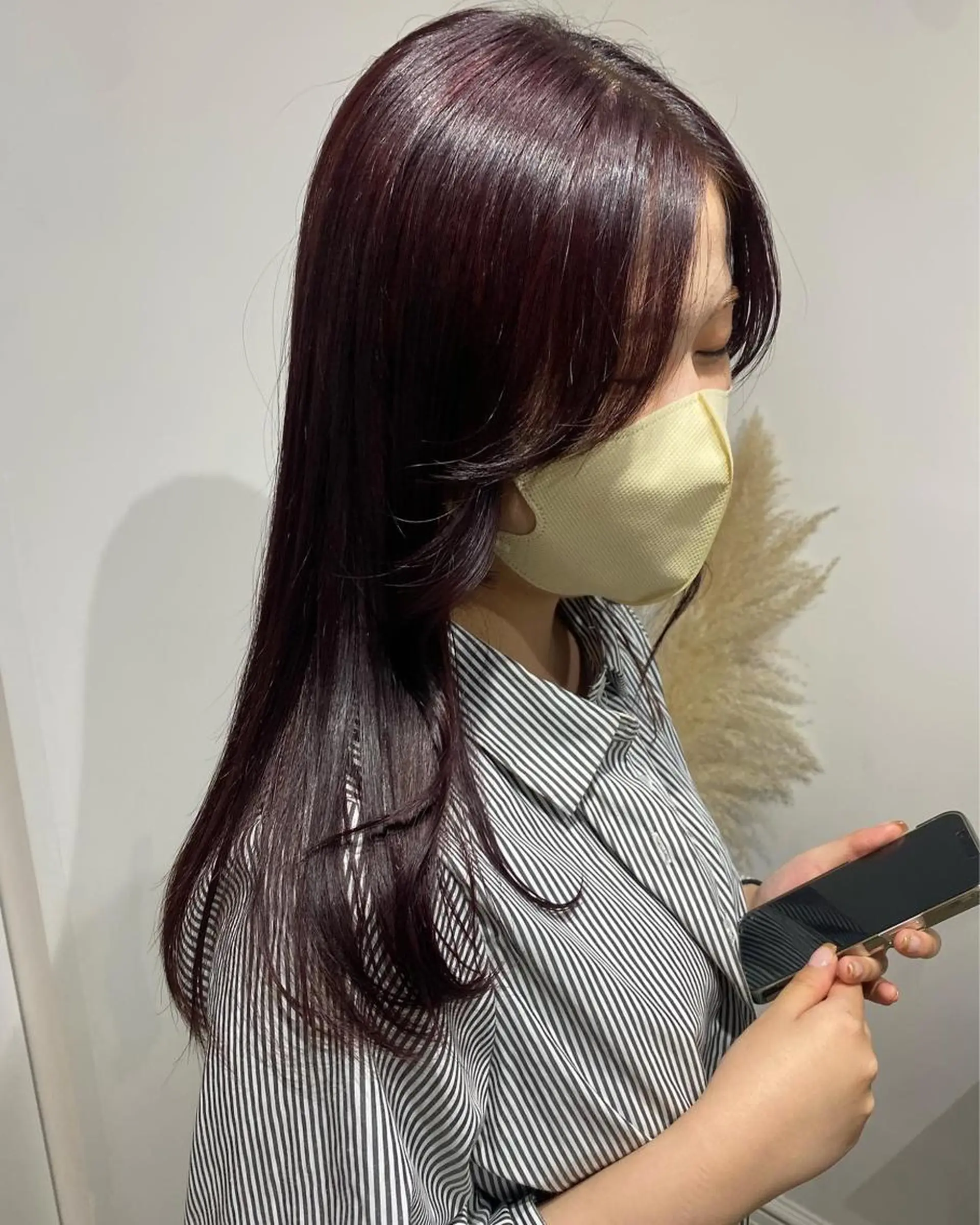 セミロング カラー 韓国×髪質改善カラー 💎hinaのヘアスタイル