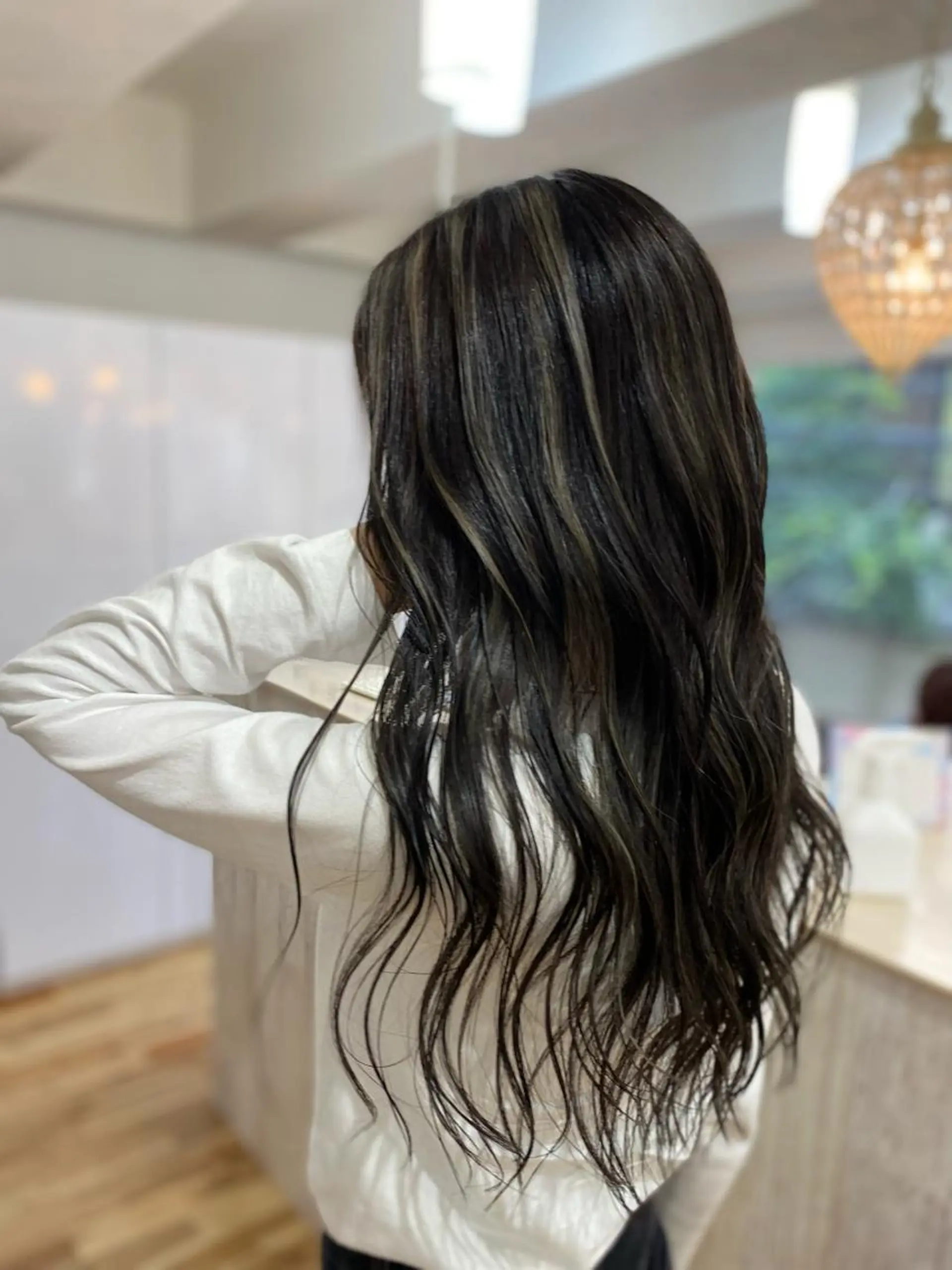 セミロング カラー ヘアアレンジ 久米 治仁のヘアスタイル