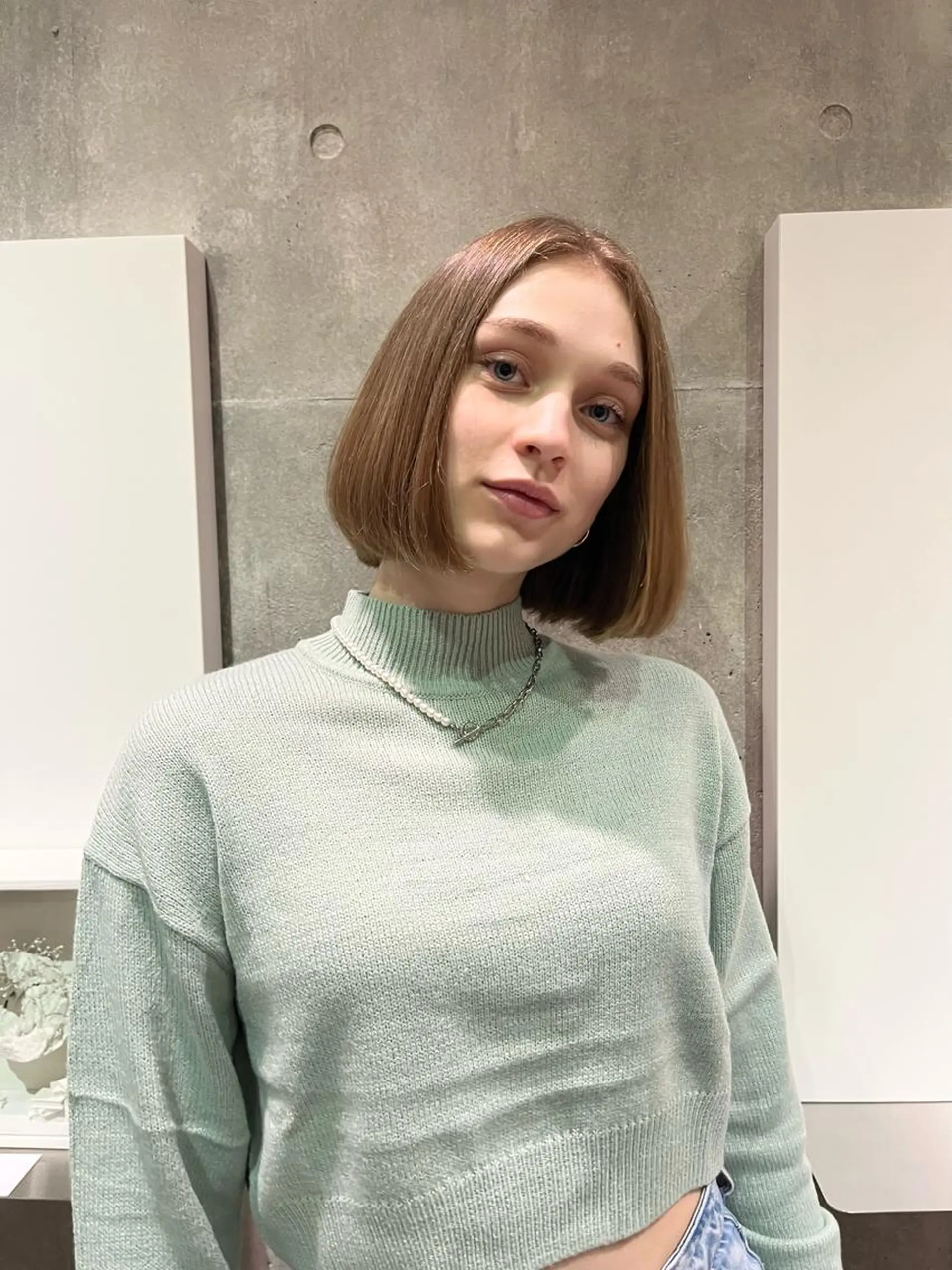 ミディアム ミディアムパーマ La fith rosa所属・miharu/ 茨木 English OKのヘアスタイル