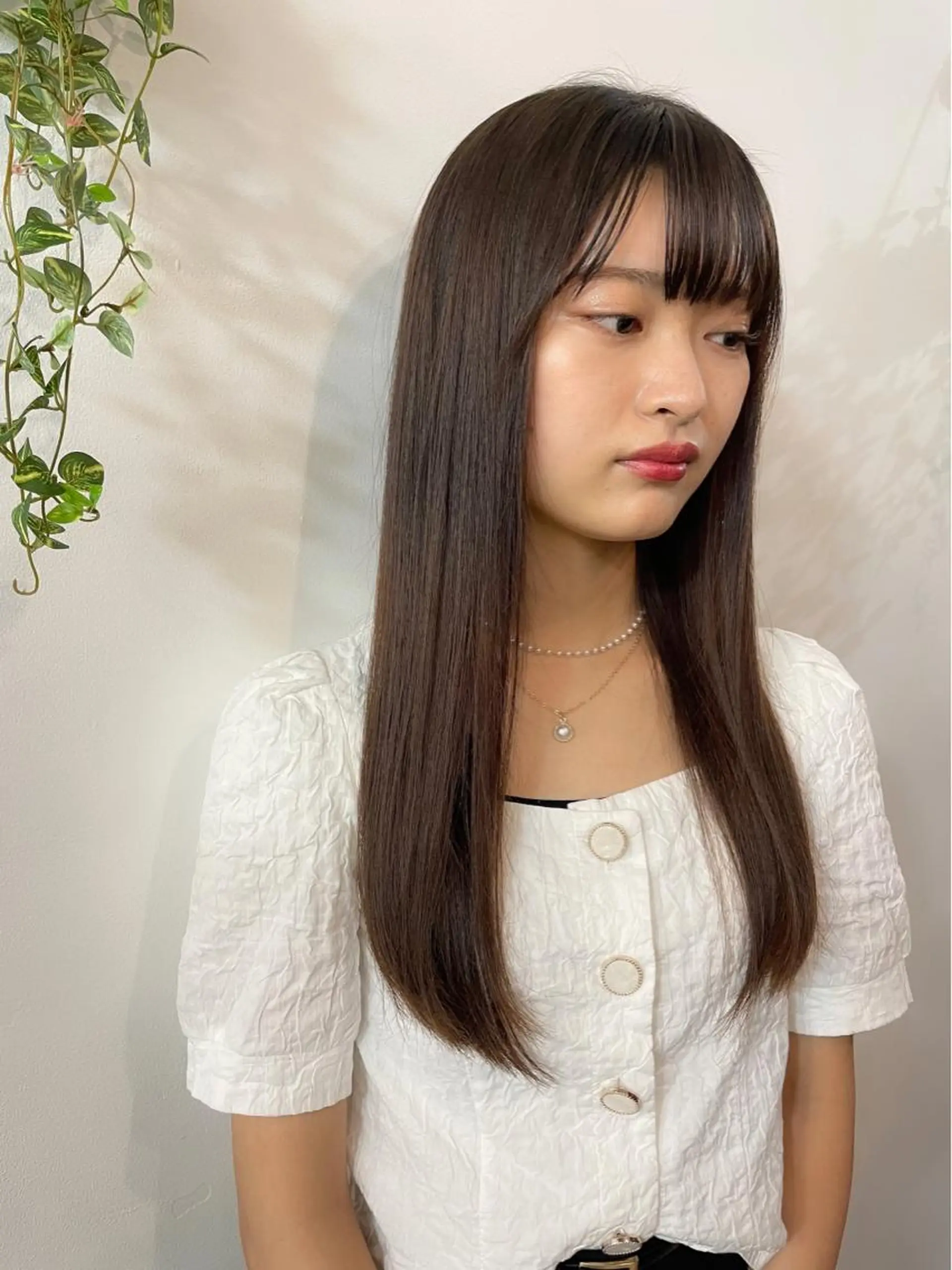 ロング カラー カット 縮毛矯正 トリートメント ツヤ美髪💐 髪質改善/高山愛来のヘアスタイル