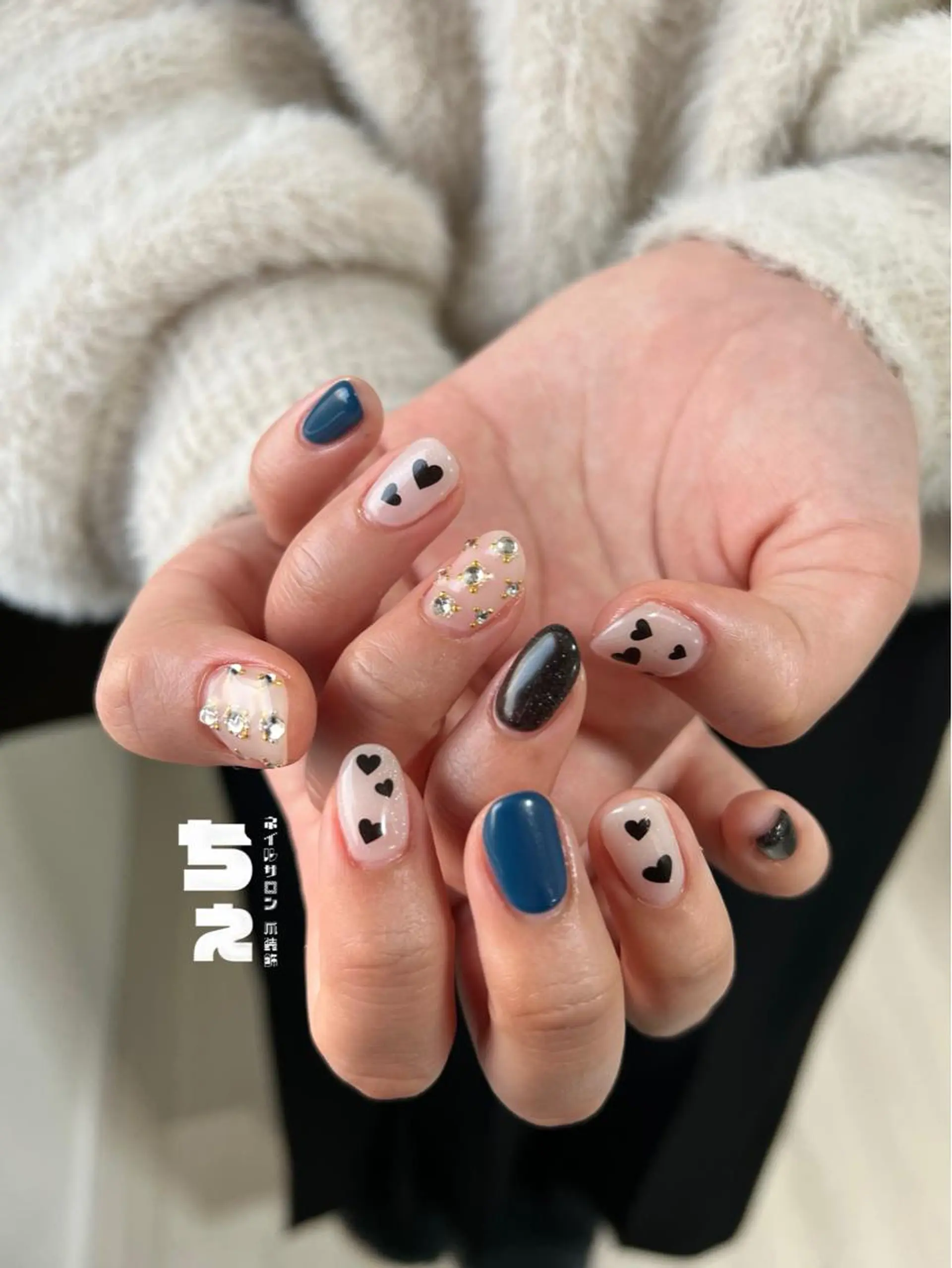 ネイル バレンタイン ハンドネイル nail salon CHEのネイルデザイン