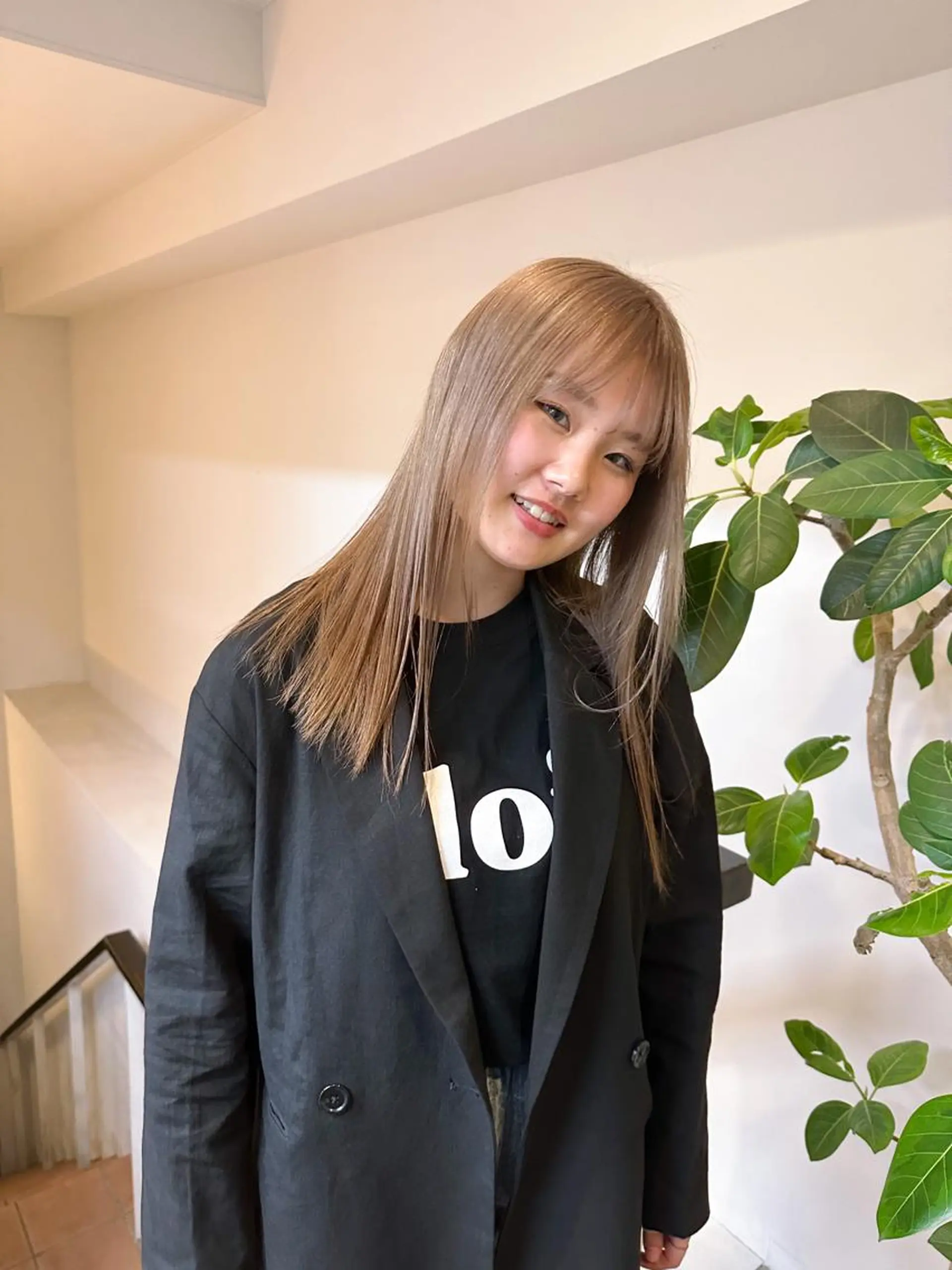 ミディアム カラー ネイル マツエク・マツパ アイブロウ グレージュ ミルクティーグレージュ Cinq所属・ハイライト🌟/ ボブ/豊田のヘアスタイル