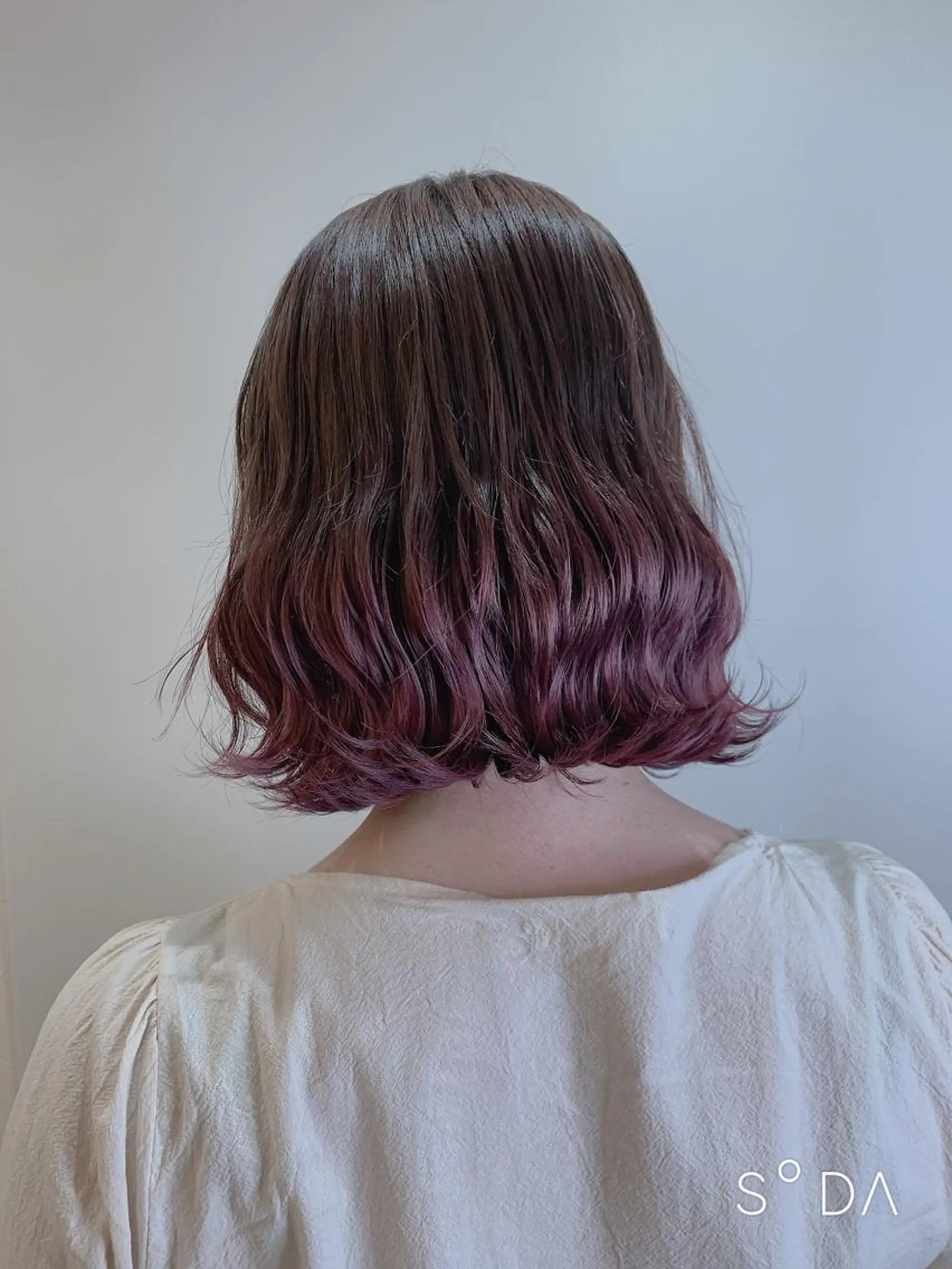 ミディアム カラー 店長ハイトーンカラー 柞山史奈のヘアスタイル