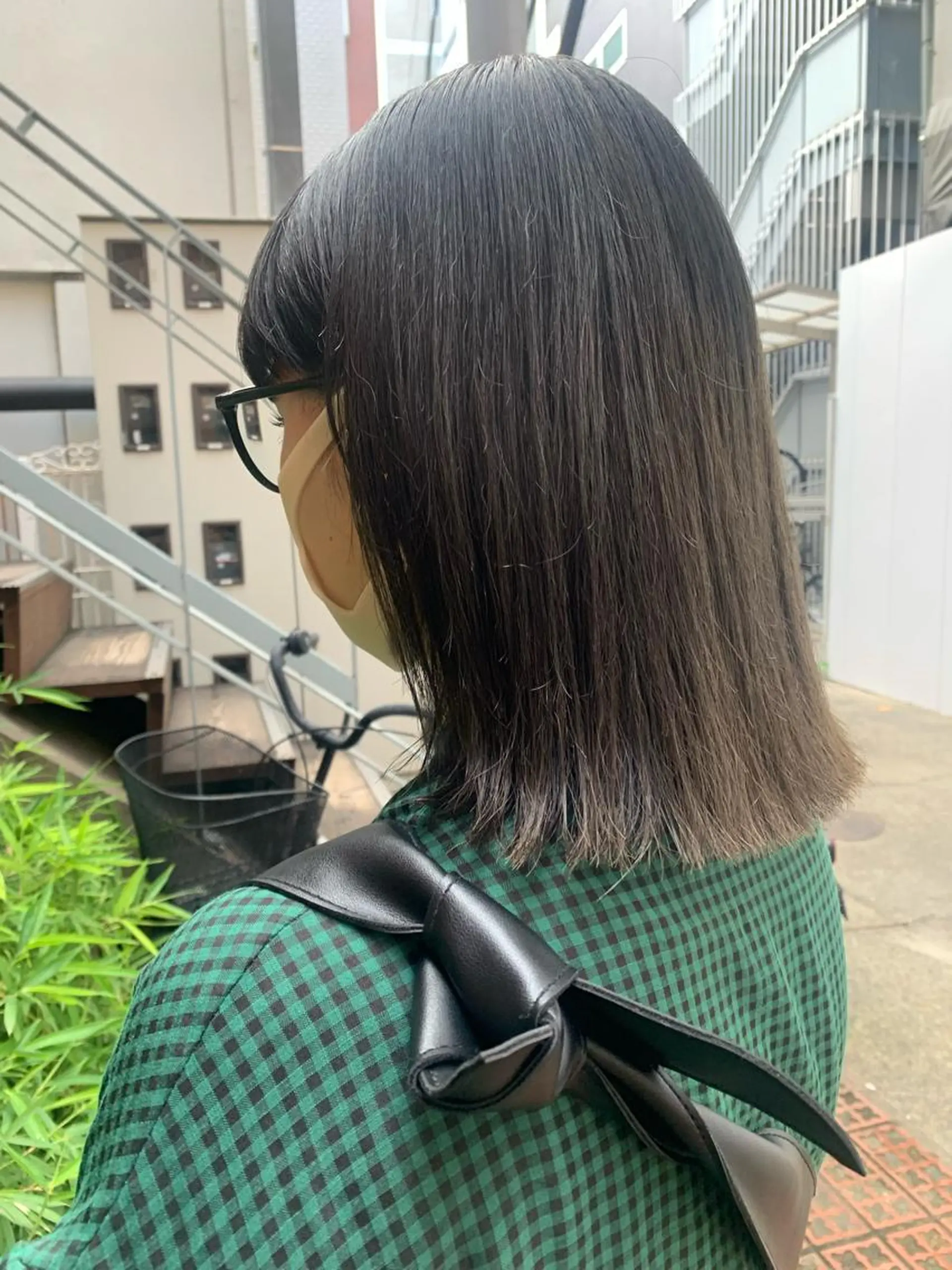 カラー ボブパーマコテ巻き風 パーマNo1深江秀平のヘアスタイル