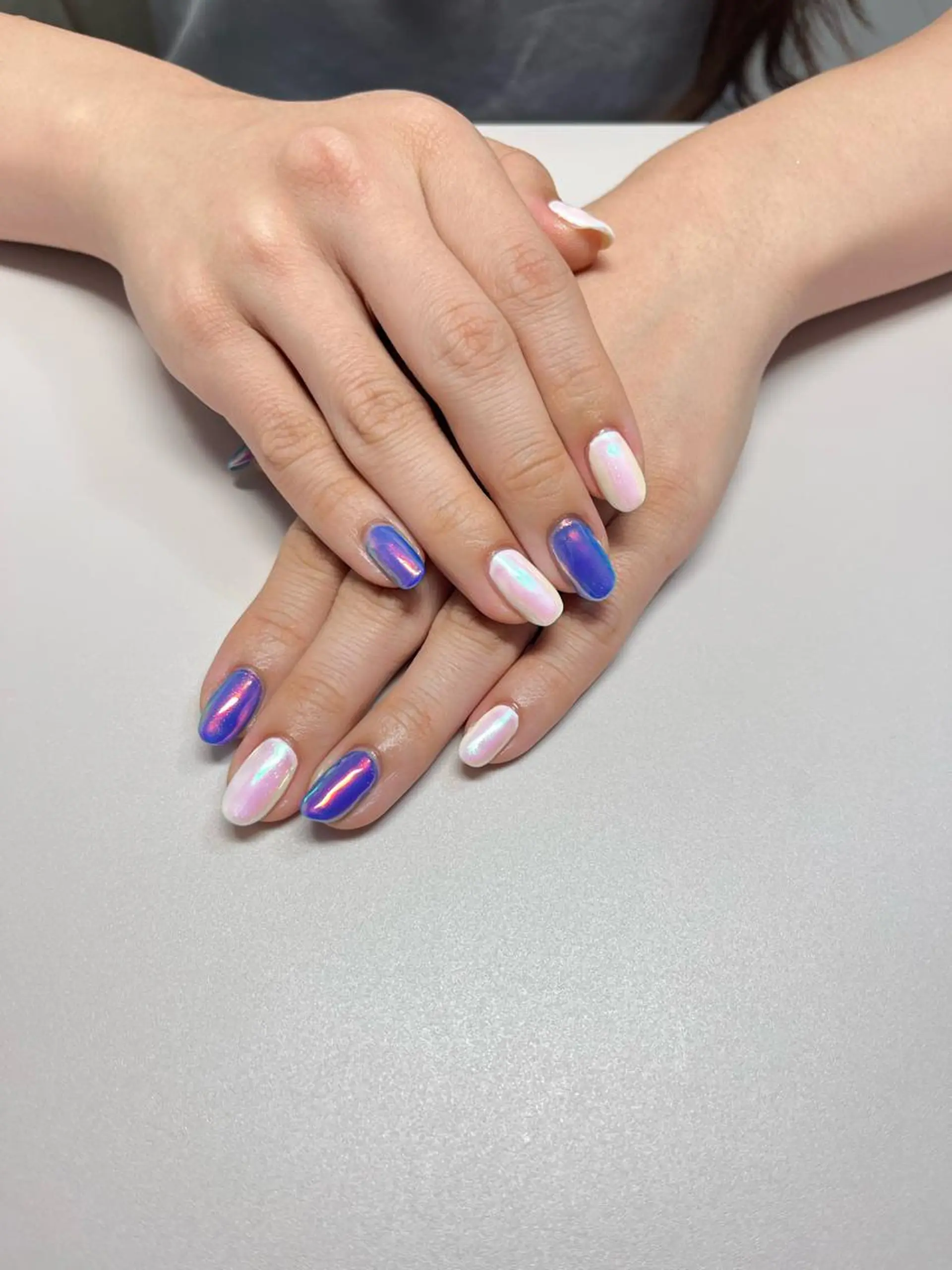 ネイル ミラーネイル ハンドネイル Luxy YUKIのネイルデザイン