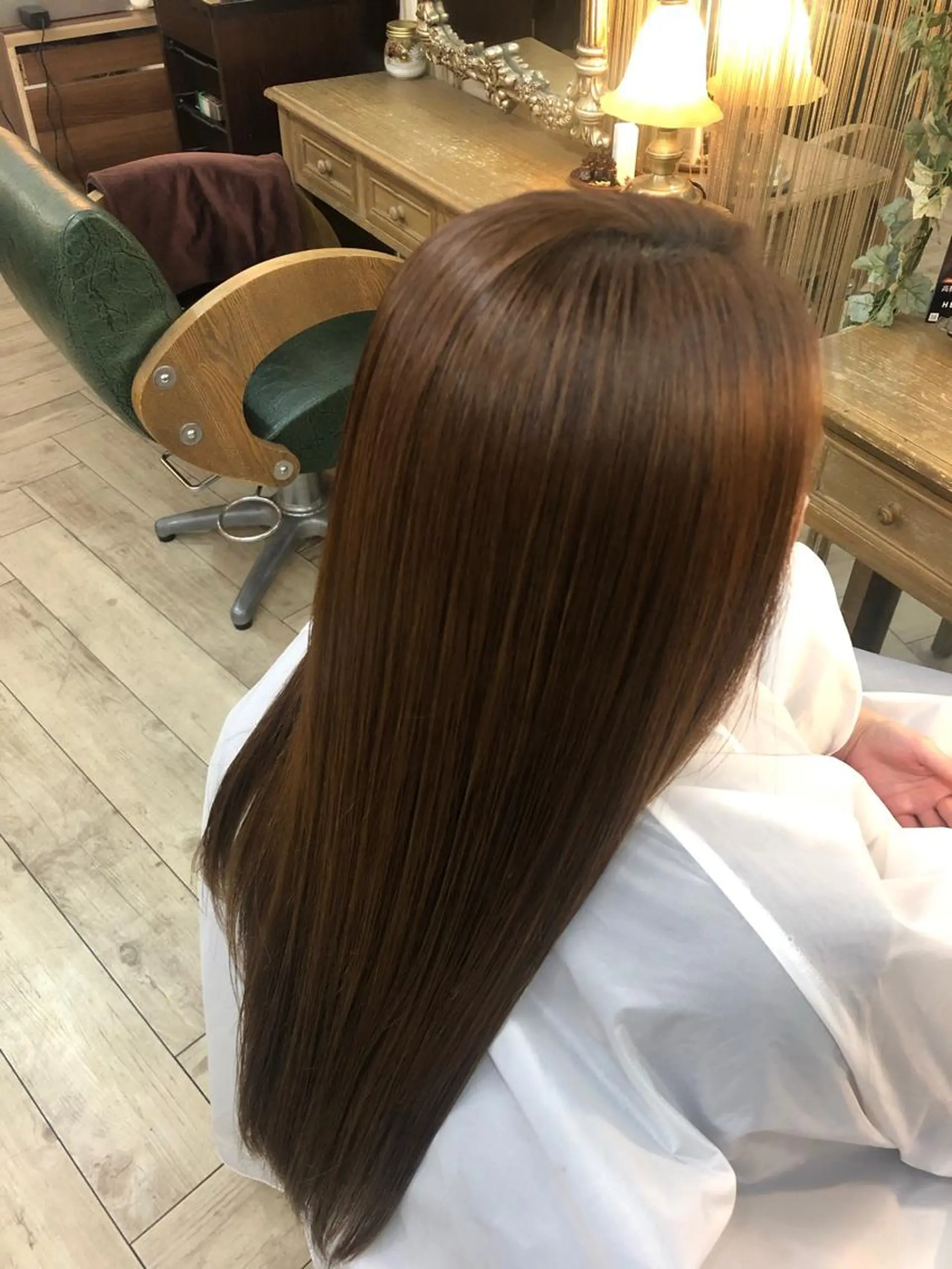 ロング トリートメント 酸熱トリートメント ❤︎大人シック ベージュrihoのヘアスタイル