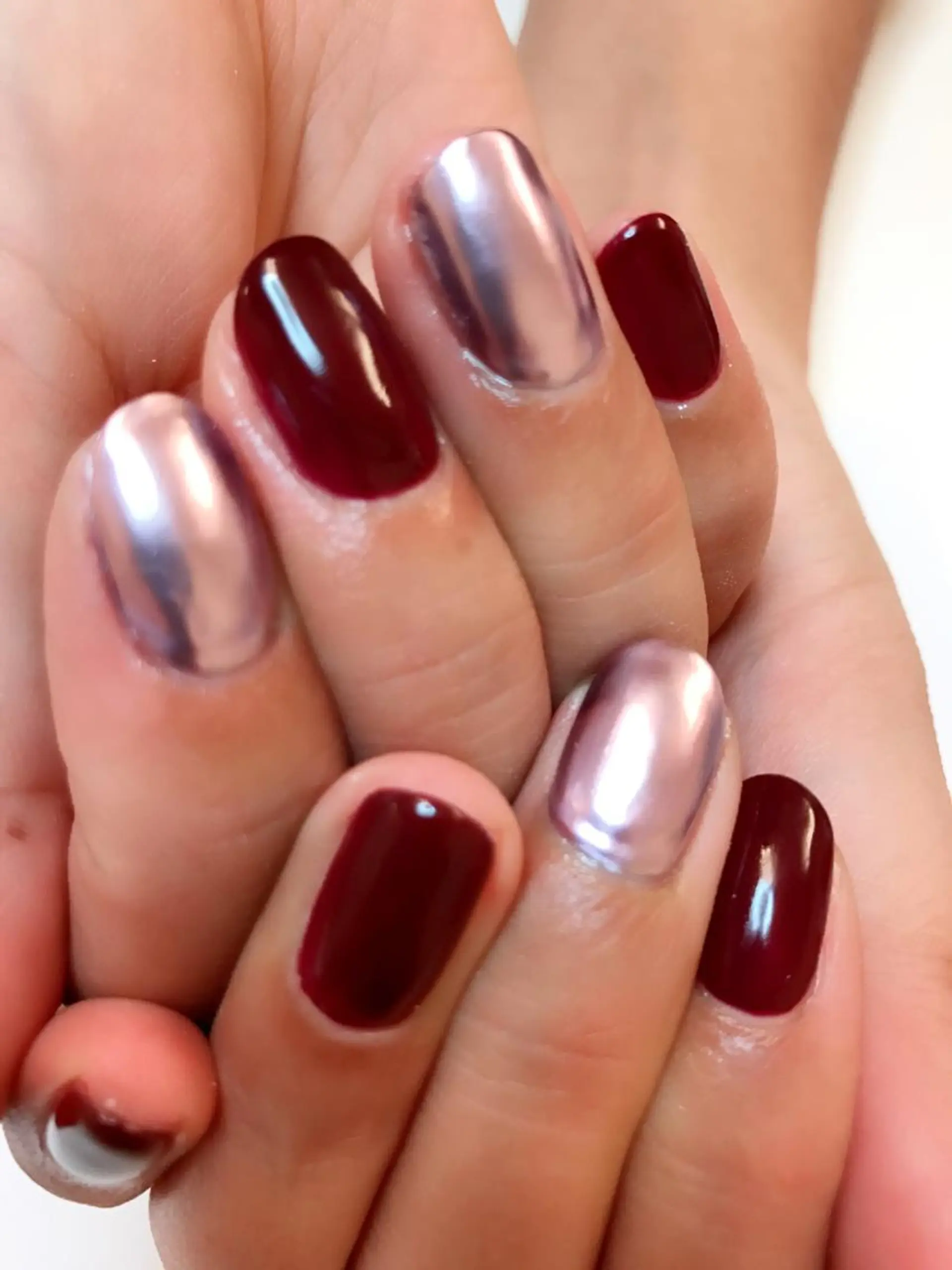 ネイル ミラーネイル Sunny side nailのネイルデザイン