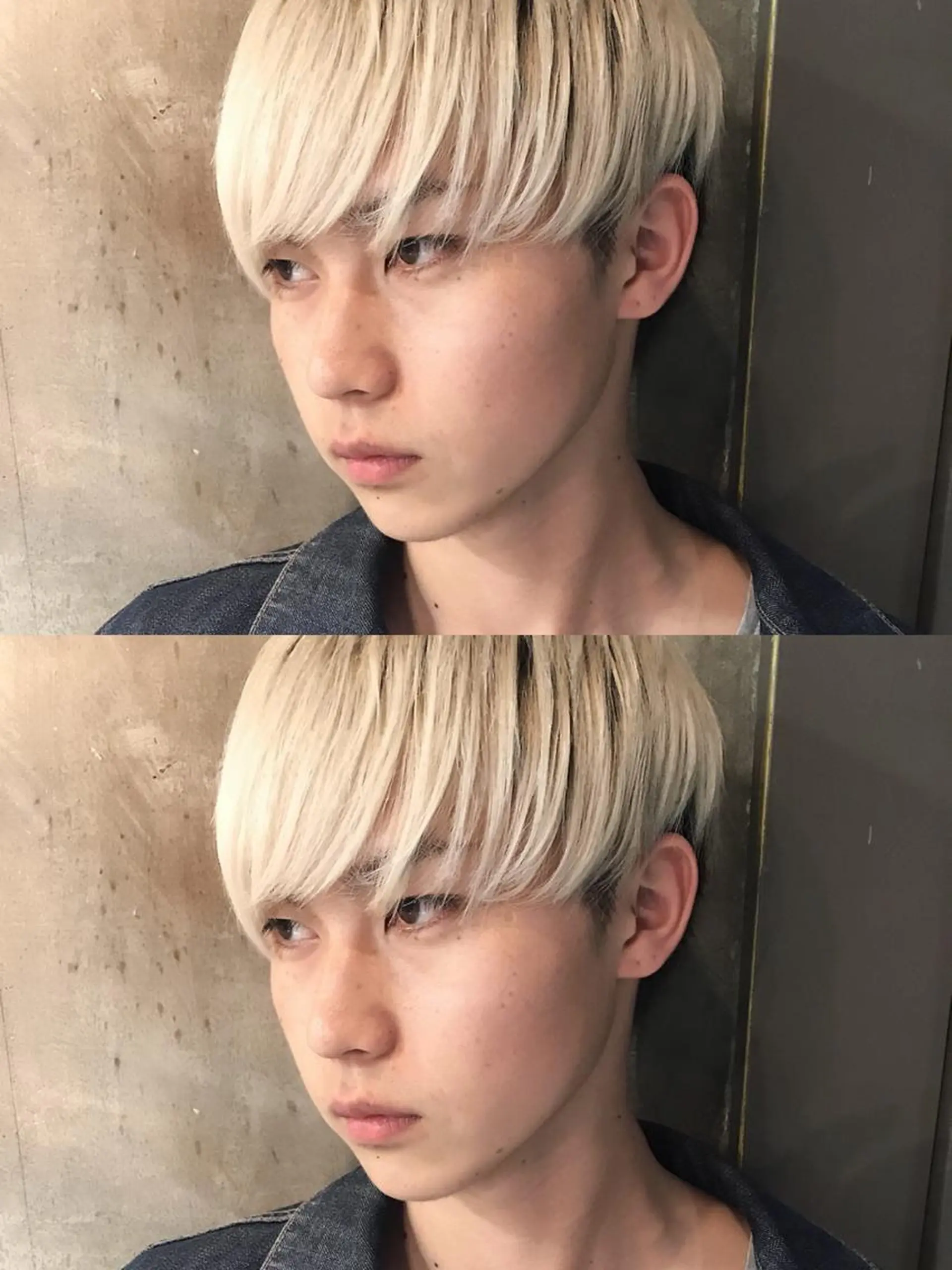 メンズ メンズハイトーン マッシュ 古賀 侑磨のヘアスタイル